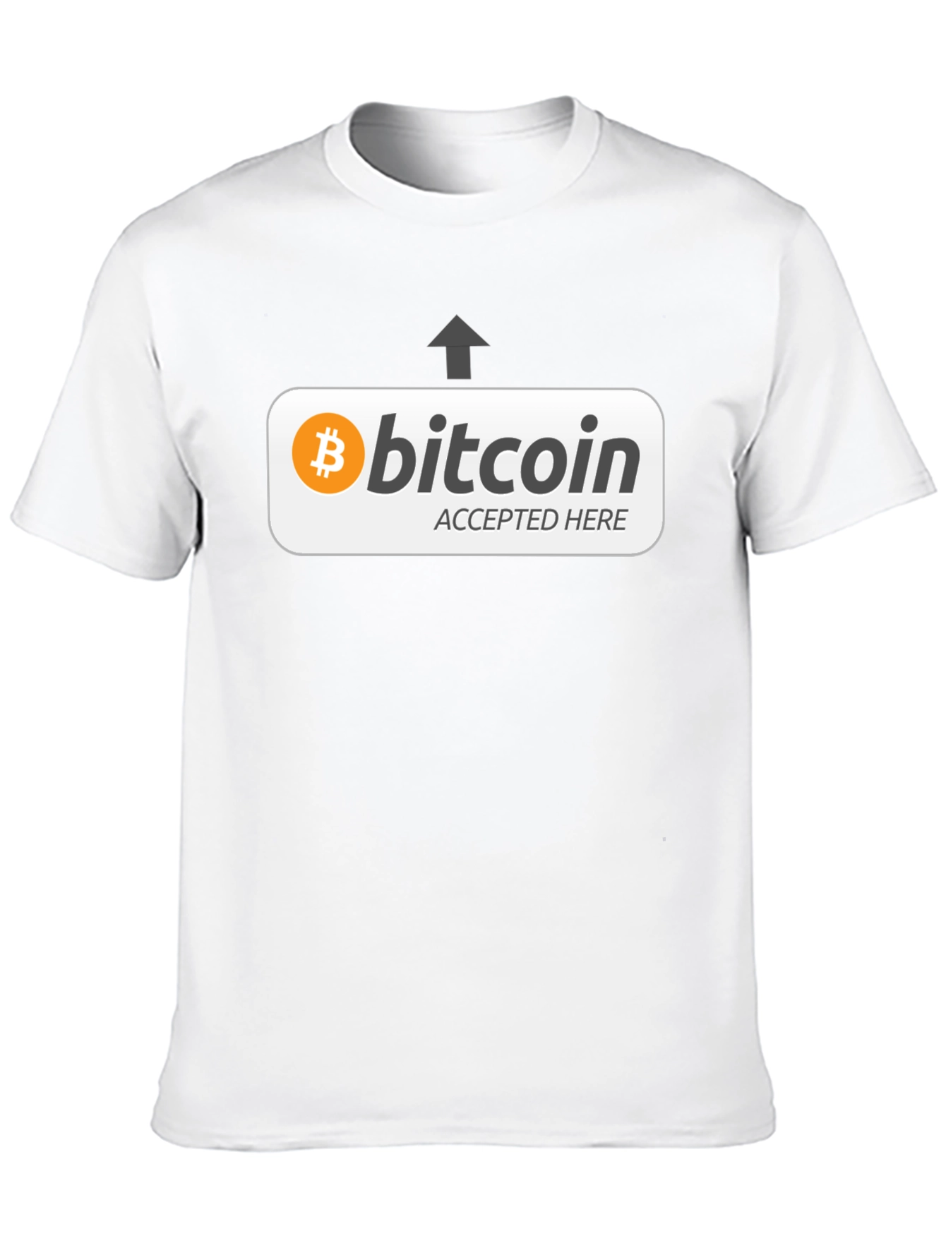 Camiseta Negra Bitcoin Aceptado Aquí