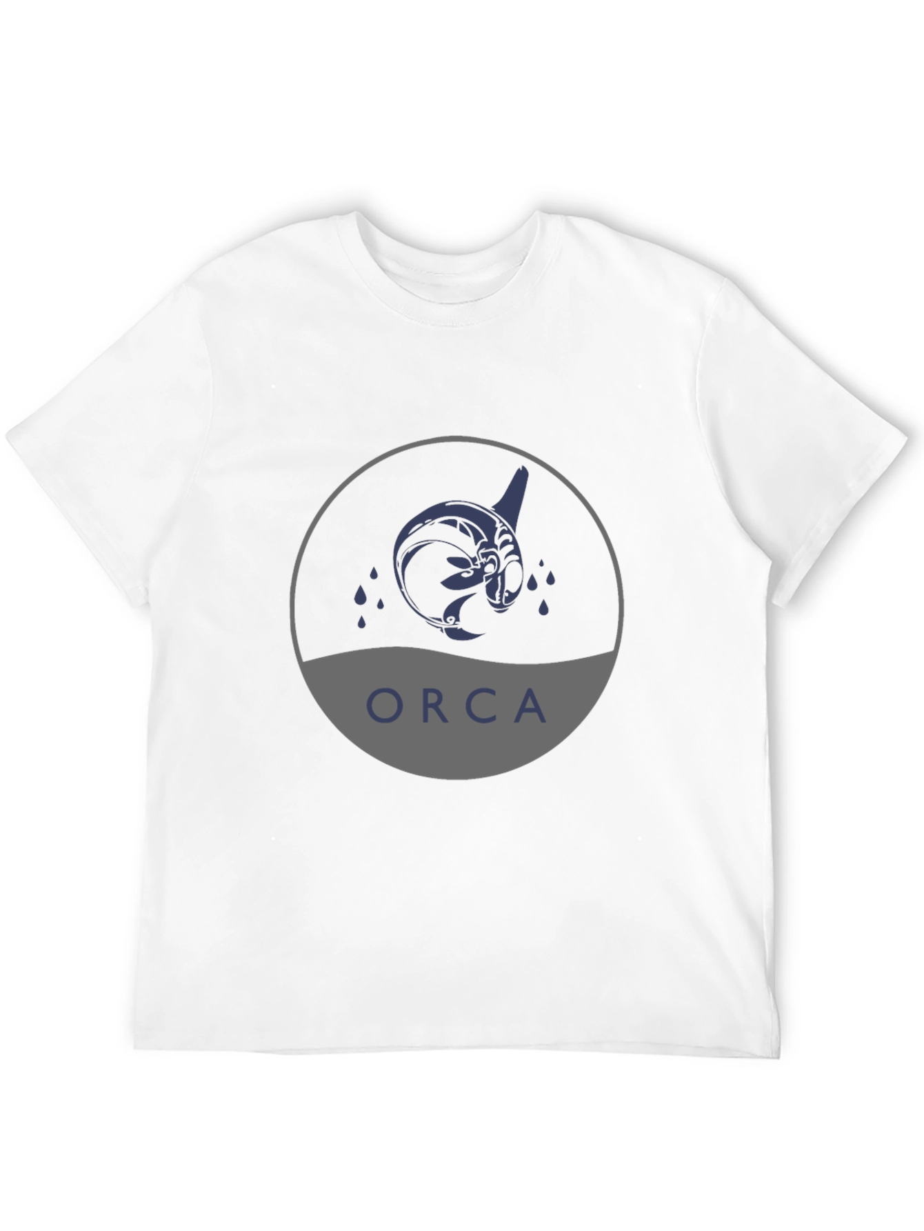 Camiseta Negra con Diseño de Orca Tribal