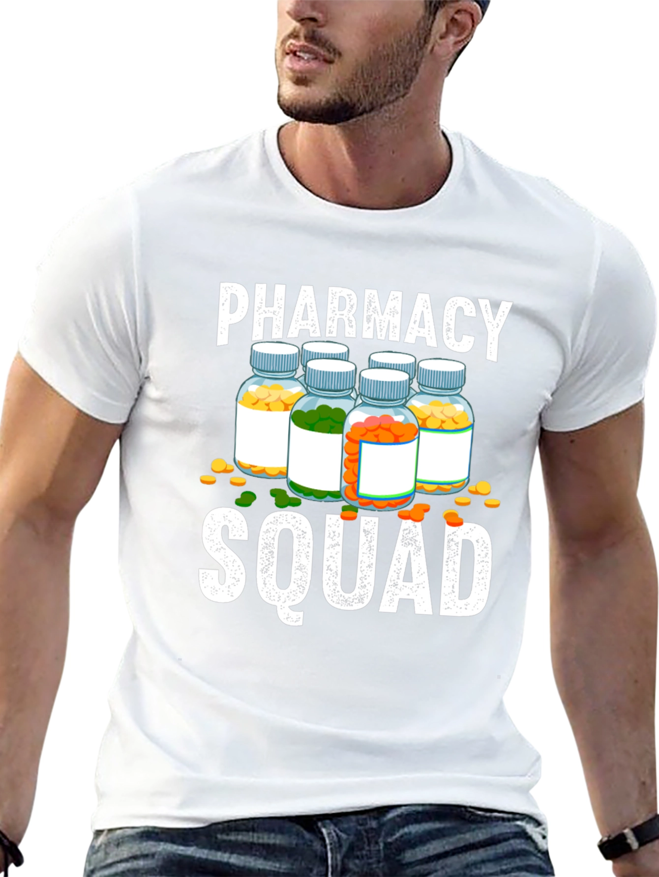 Camiseta Pharmacy Squad - Diseño Único