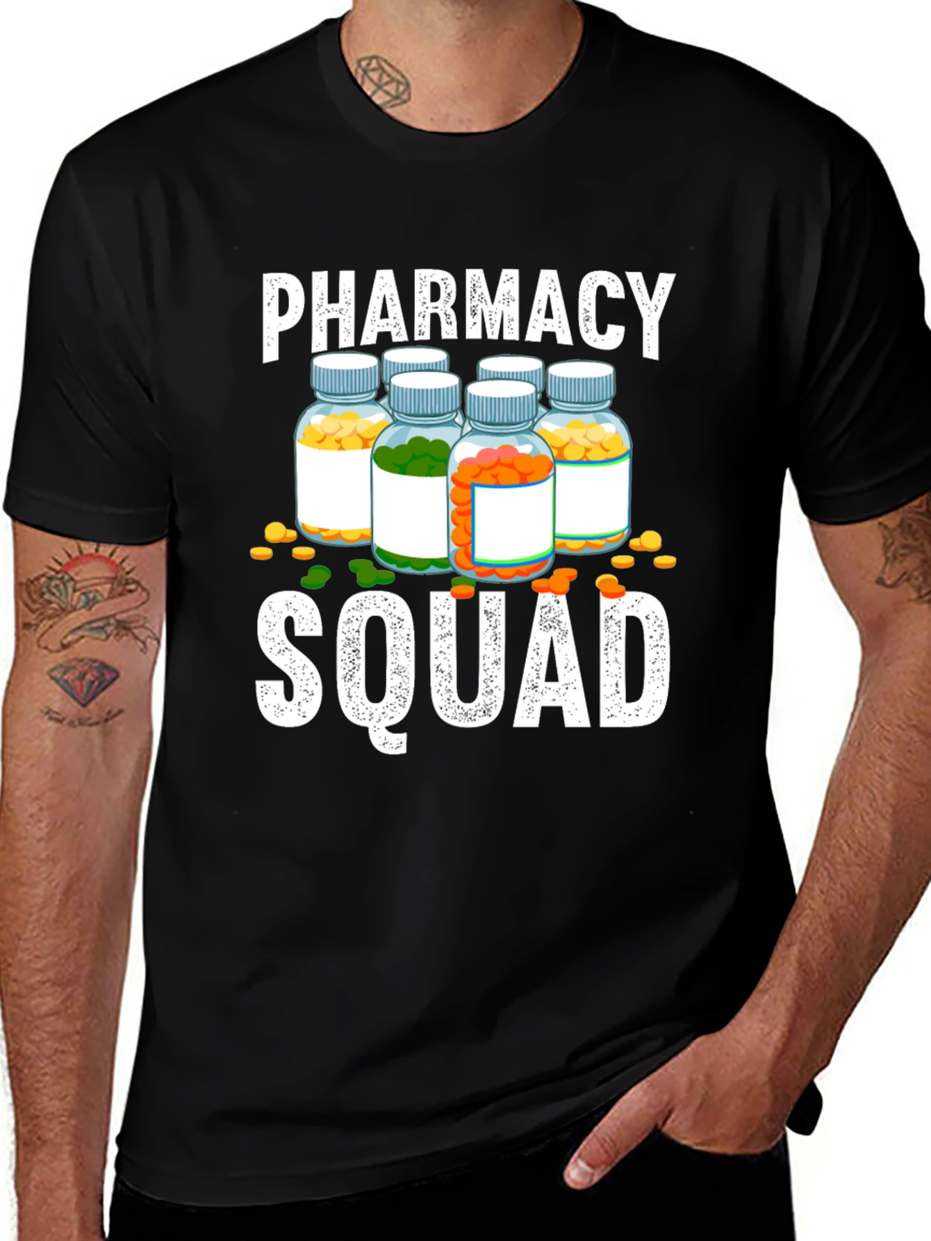 Camiseta Pharmacy Squad - Diseño Único