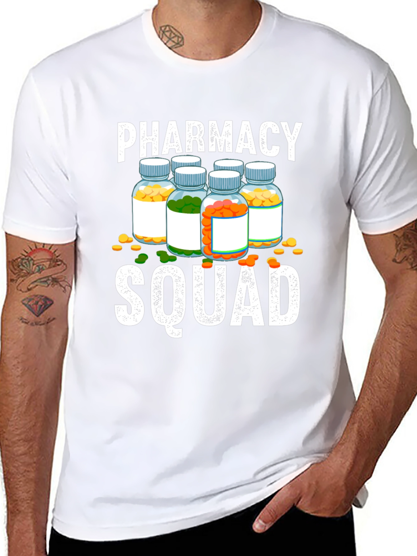 Camiseta Pharmacy Squad - Diseño Único