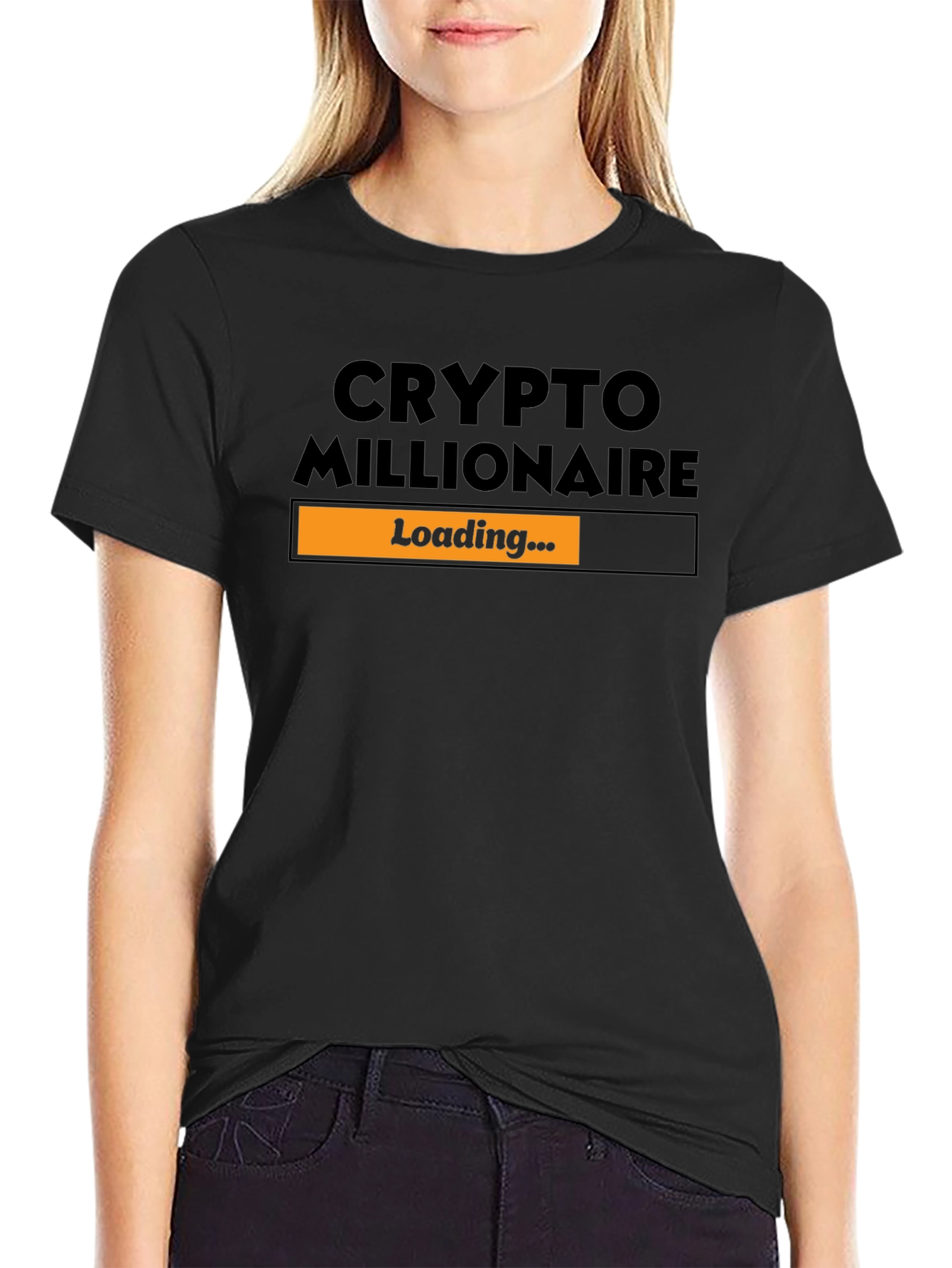 Camiseta Hombre Crypto Millionaire - Loading