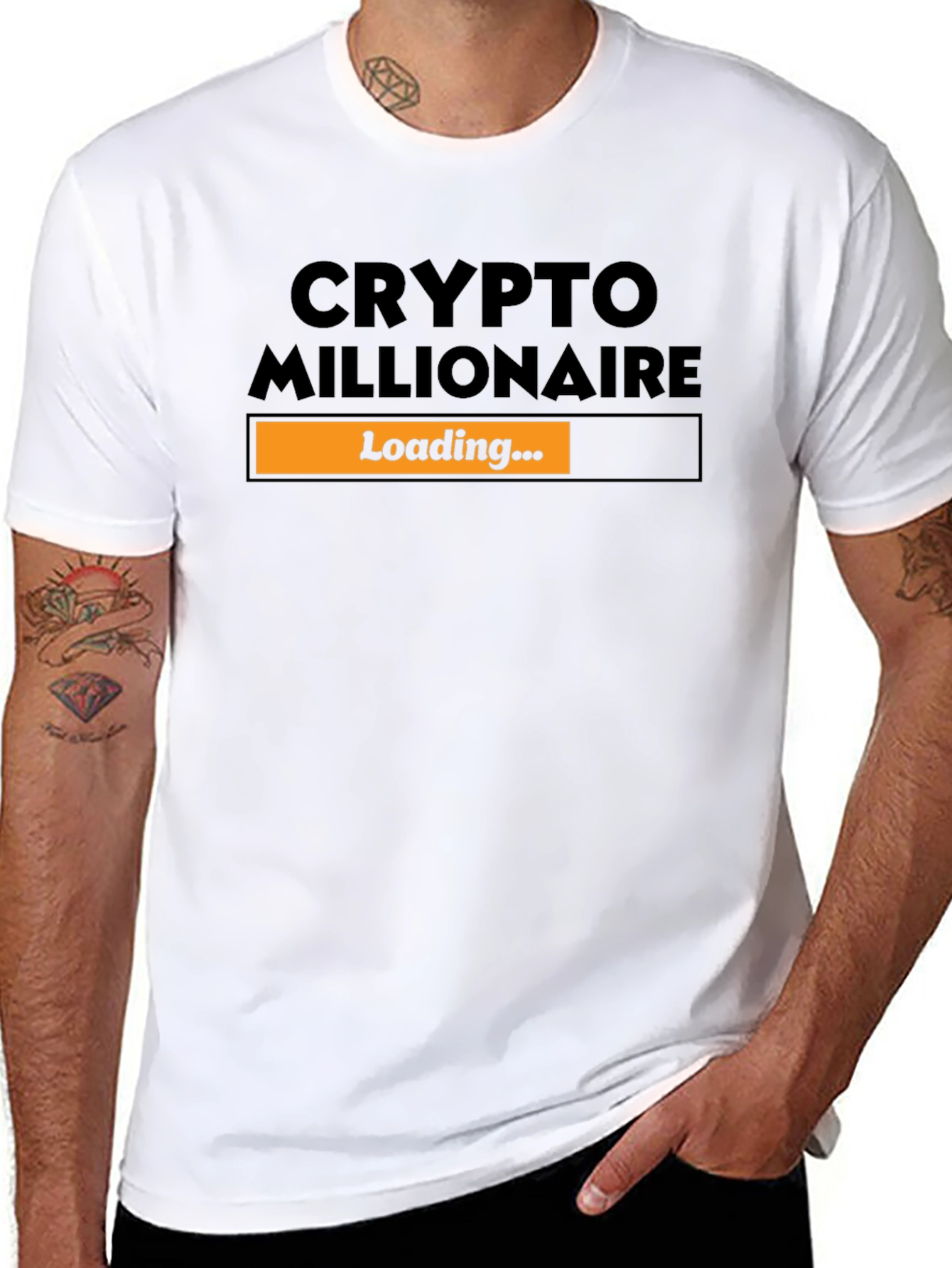 Camiseta Hombre Crypto Millionaire - Loading