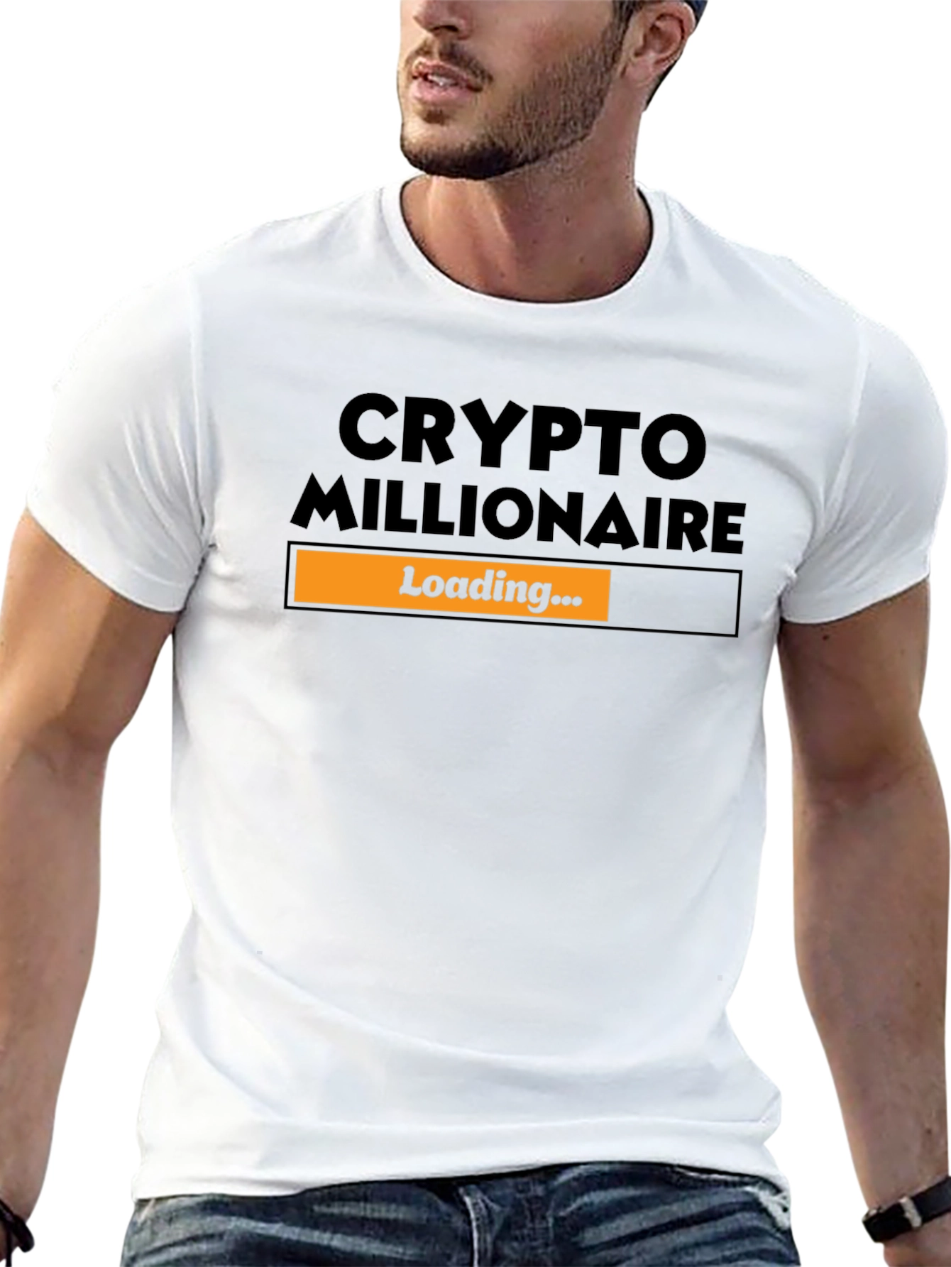 Camiseta Hombre Crypto Millionaire - Loading