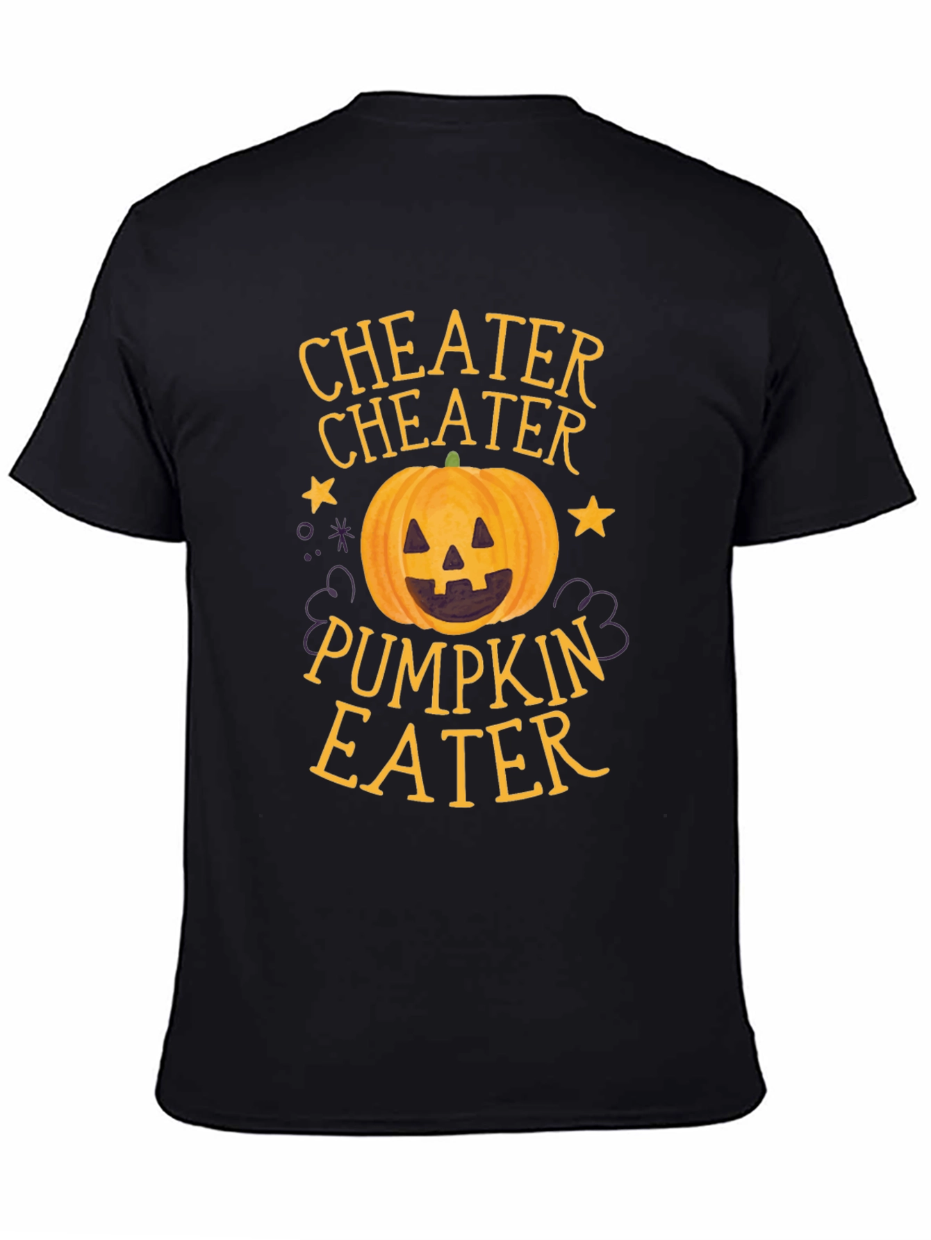 Camiseta Negra Cheater Pumpkin Eater Halloween