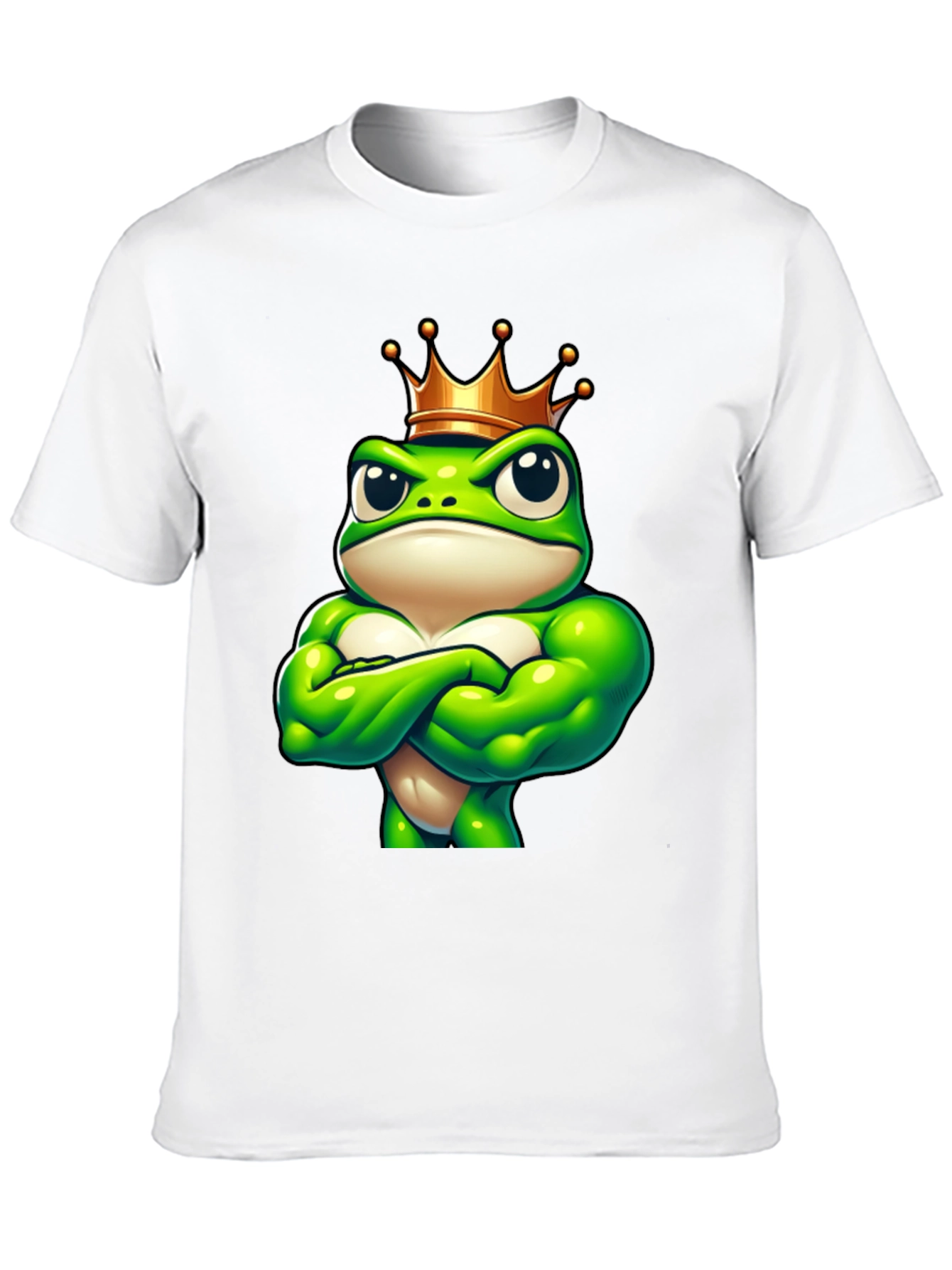 Camiseta Hombre Rana Rey Musculosa Negra