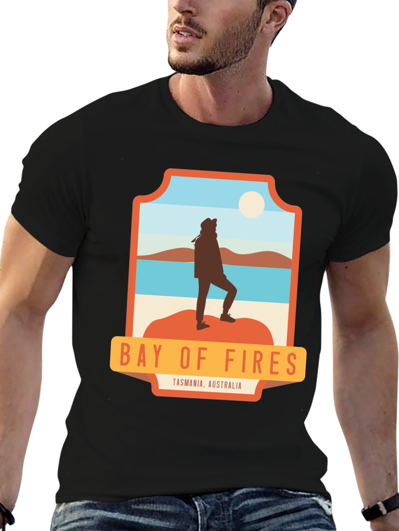 Camiseta Hombre Bay of Fires Tasmania Australia