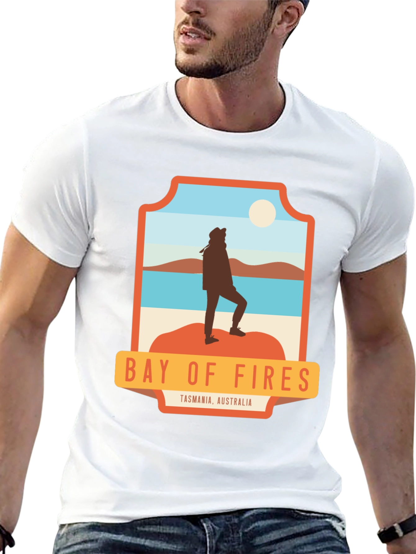 Camiseta Hombre Bay of Fires Tasmania Australia