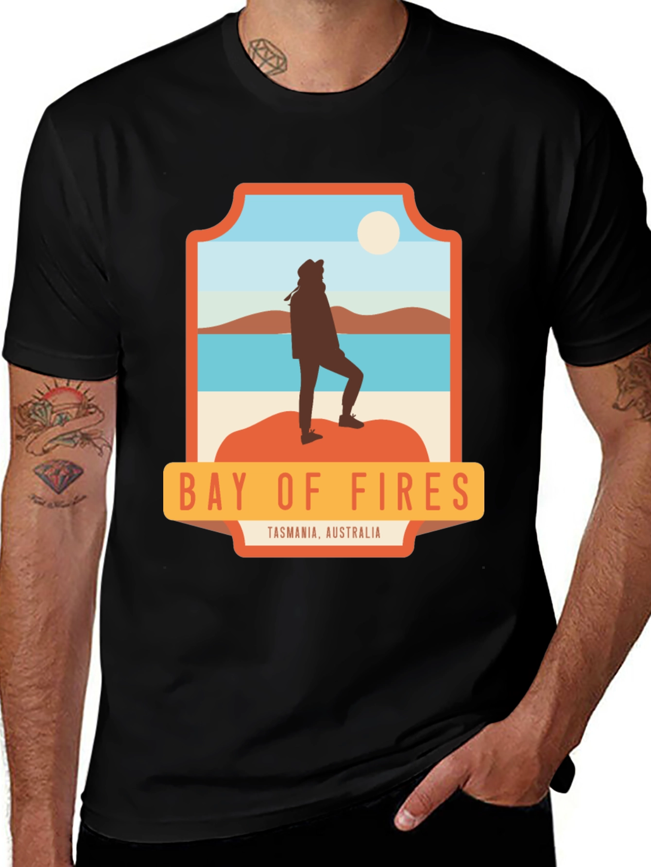 Camiseta Hombre Bay of Fires Tasmania Australia