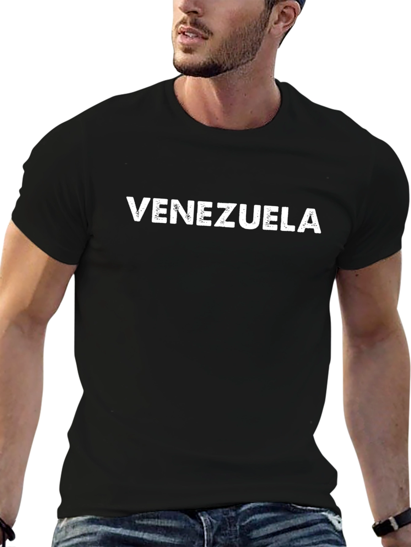 Camiseta Negra Venezuela - Diseño Casual y Confortable
