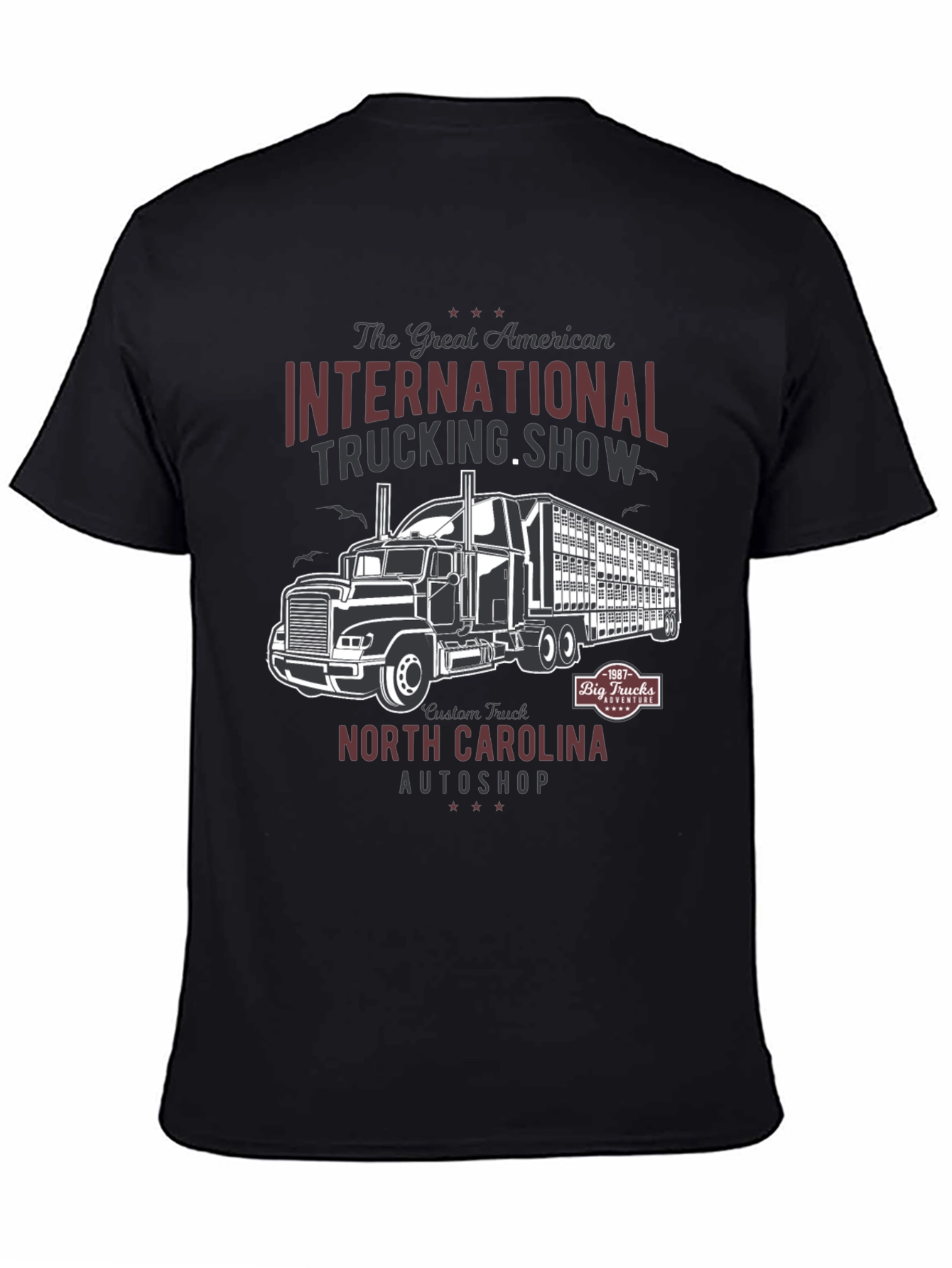 Camiseta Negra Trucking Show Americana