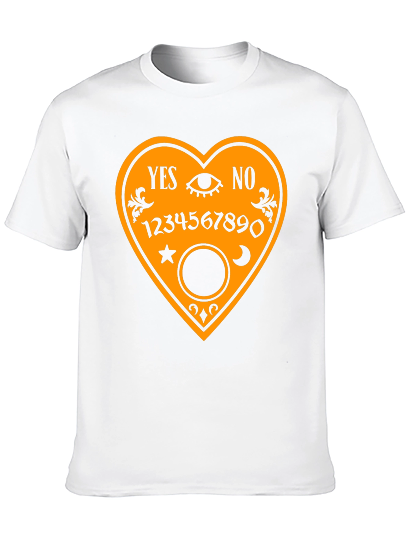 Camiseta Negra con Diseño de Tabla Ouija