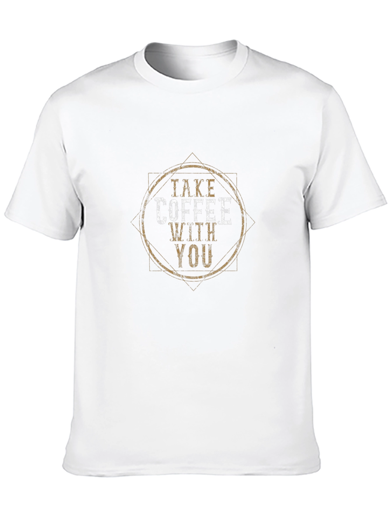 Camiseta Negra Take Coffee With You Casual