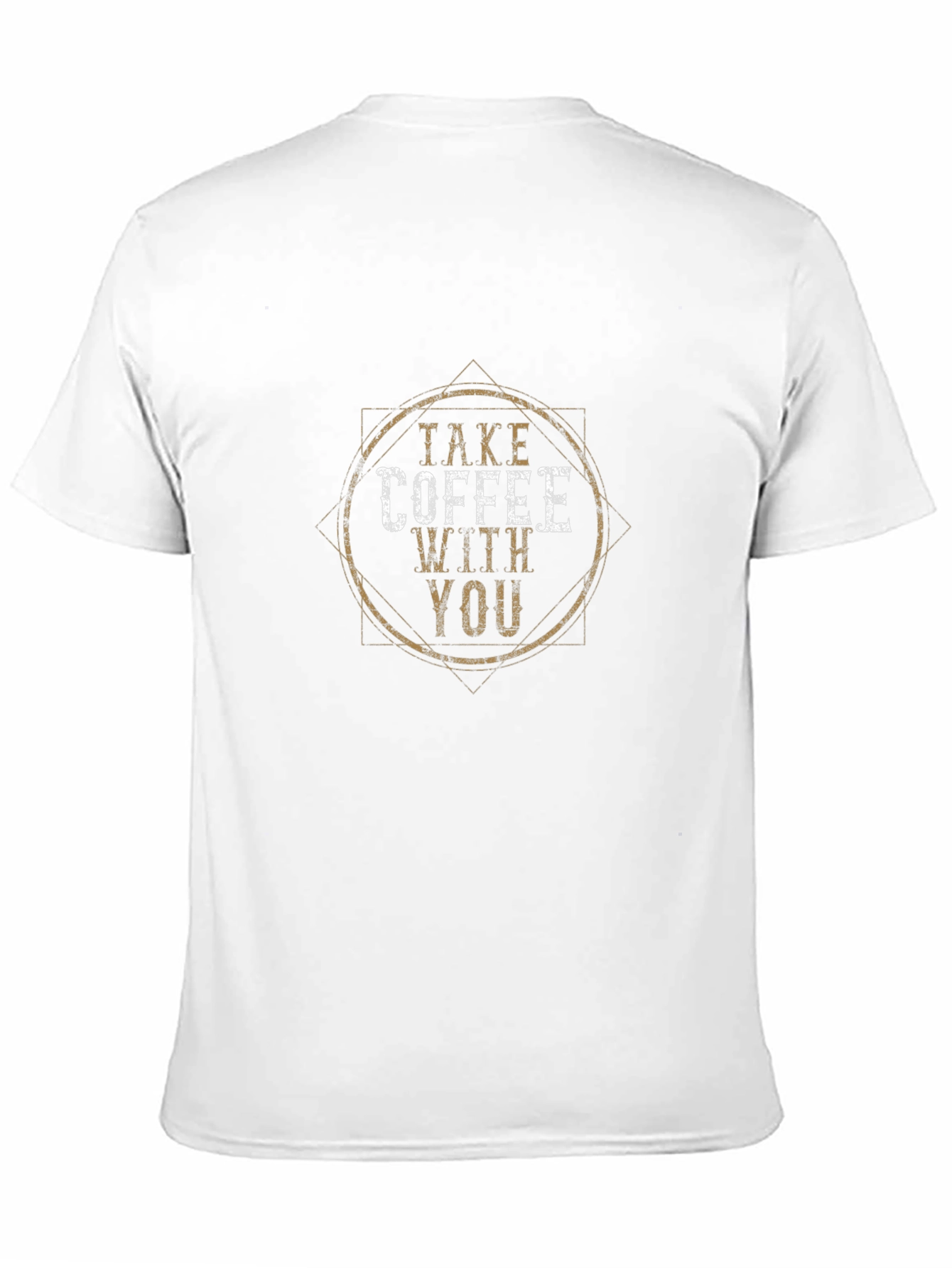 Camiseta Negra Take Coffee With You Casual