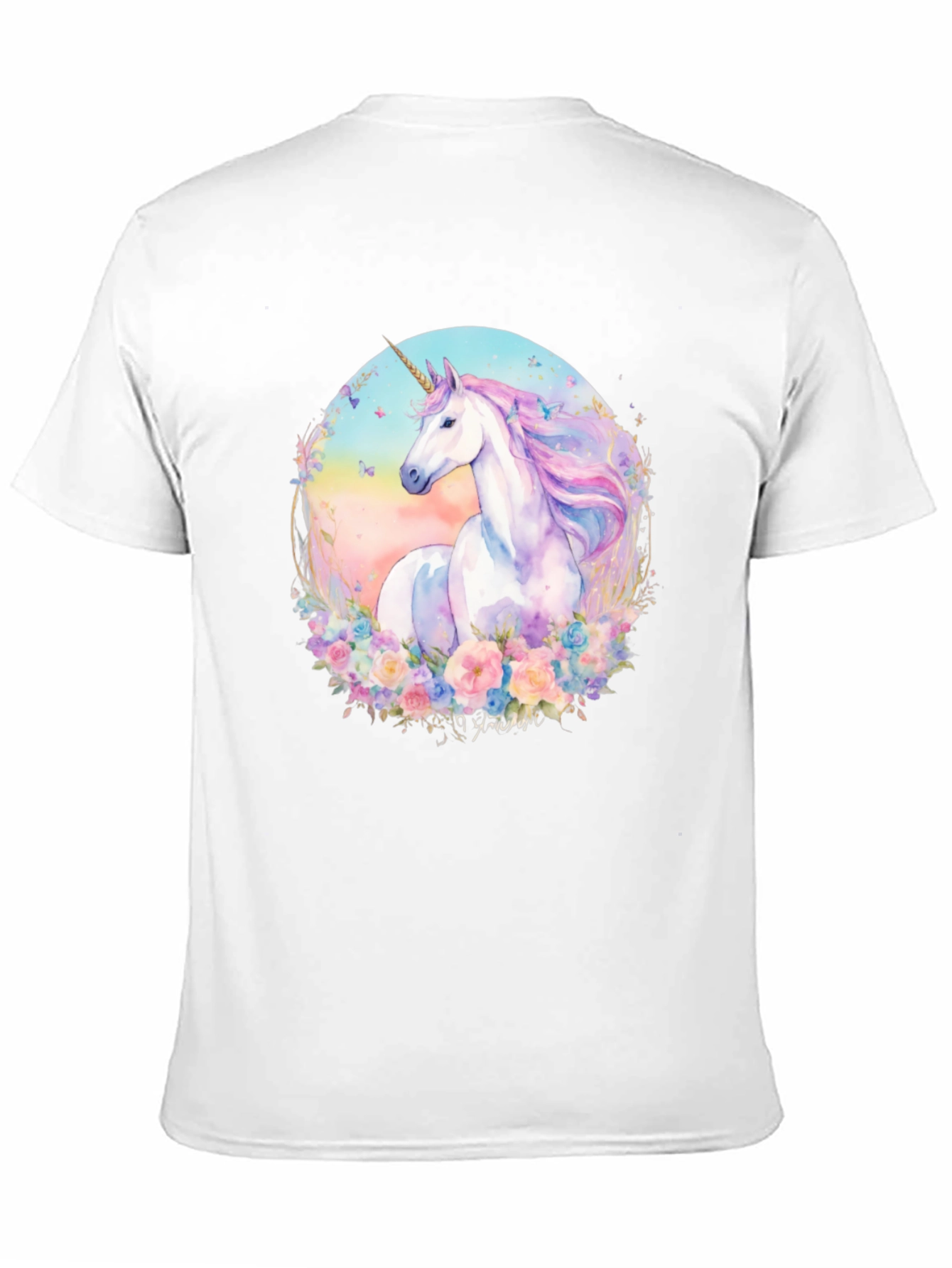 Camiseta Unicornio Mágico Floral