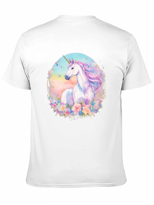 Camiseta Unicornio Mágico Floral