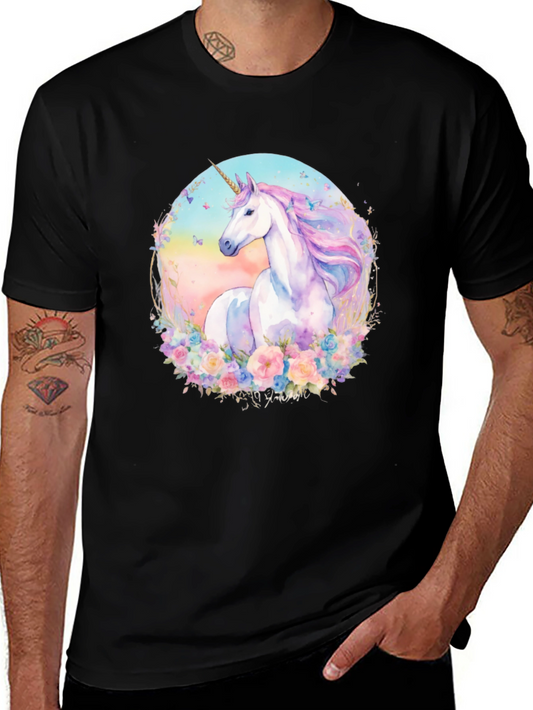 Camiseta Unicornio Mágico Floral