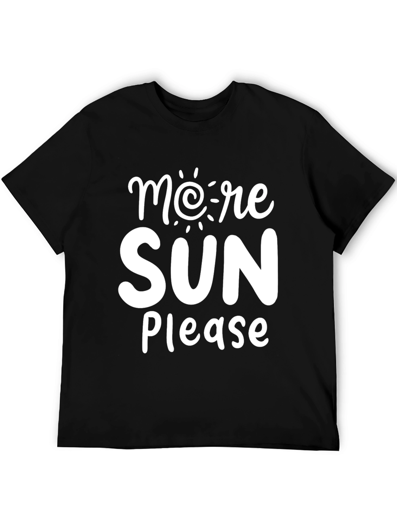 Camiseta Negra More Sun Please