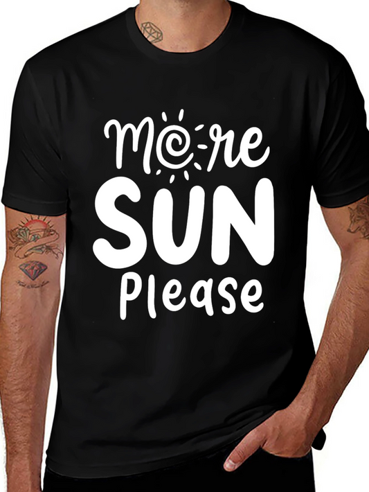 Camiseta Negra More Sun Please