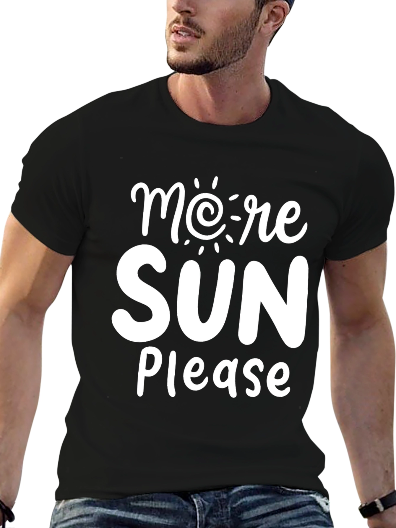 Camiseta Negra More Sun Please