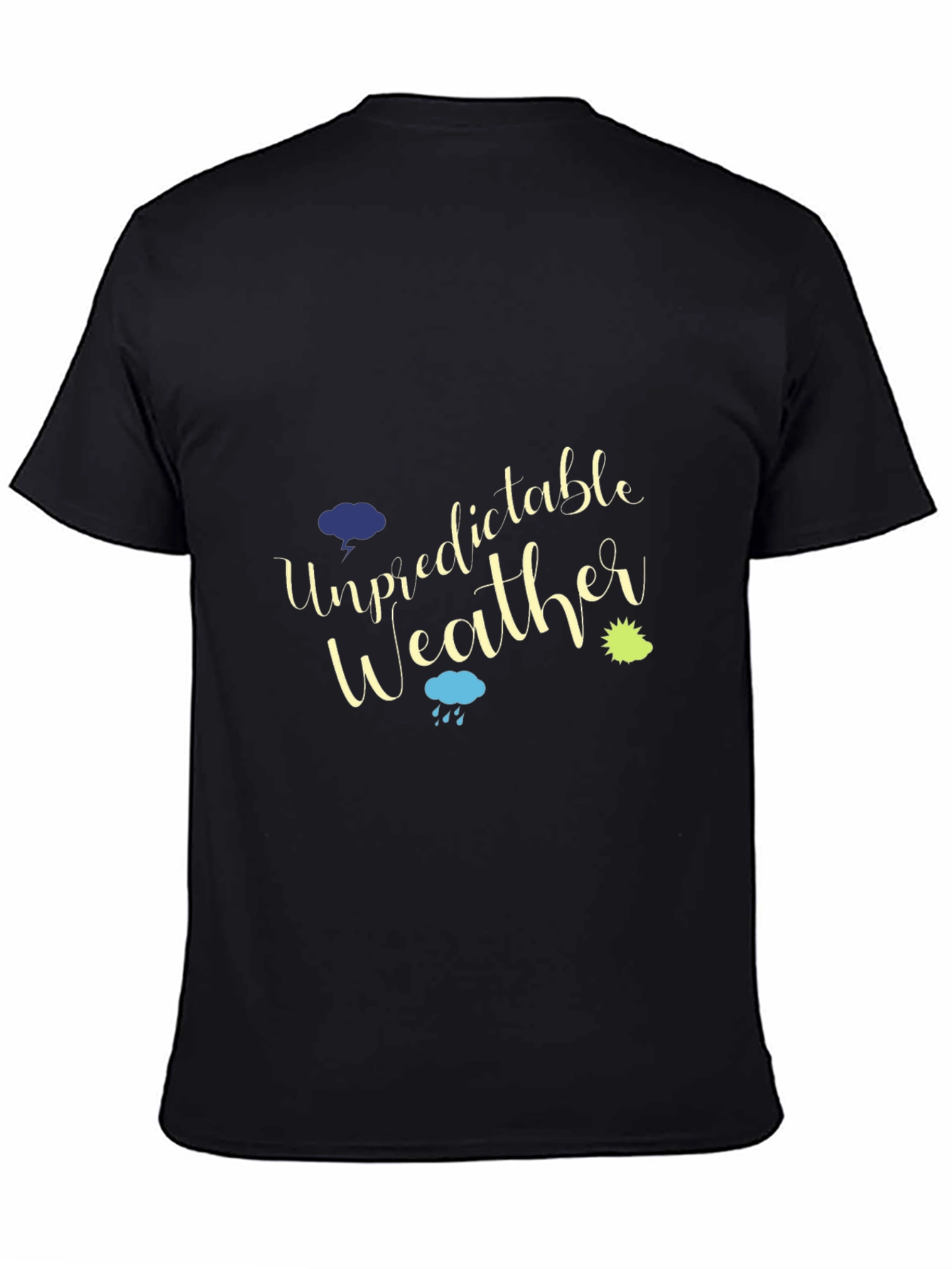 Camiseta Negra Hombre Tiempo Impredecible