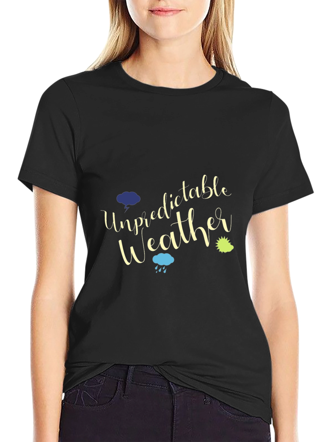 Camiseta Negra Hombre Tiempo Impredecible