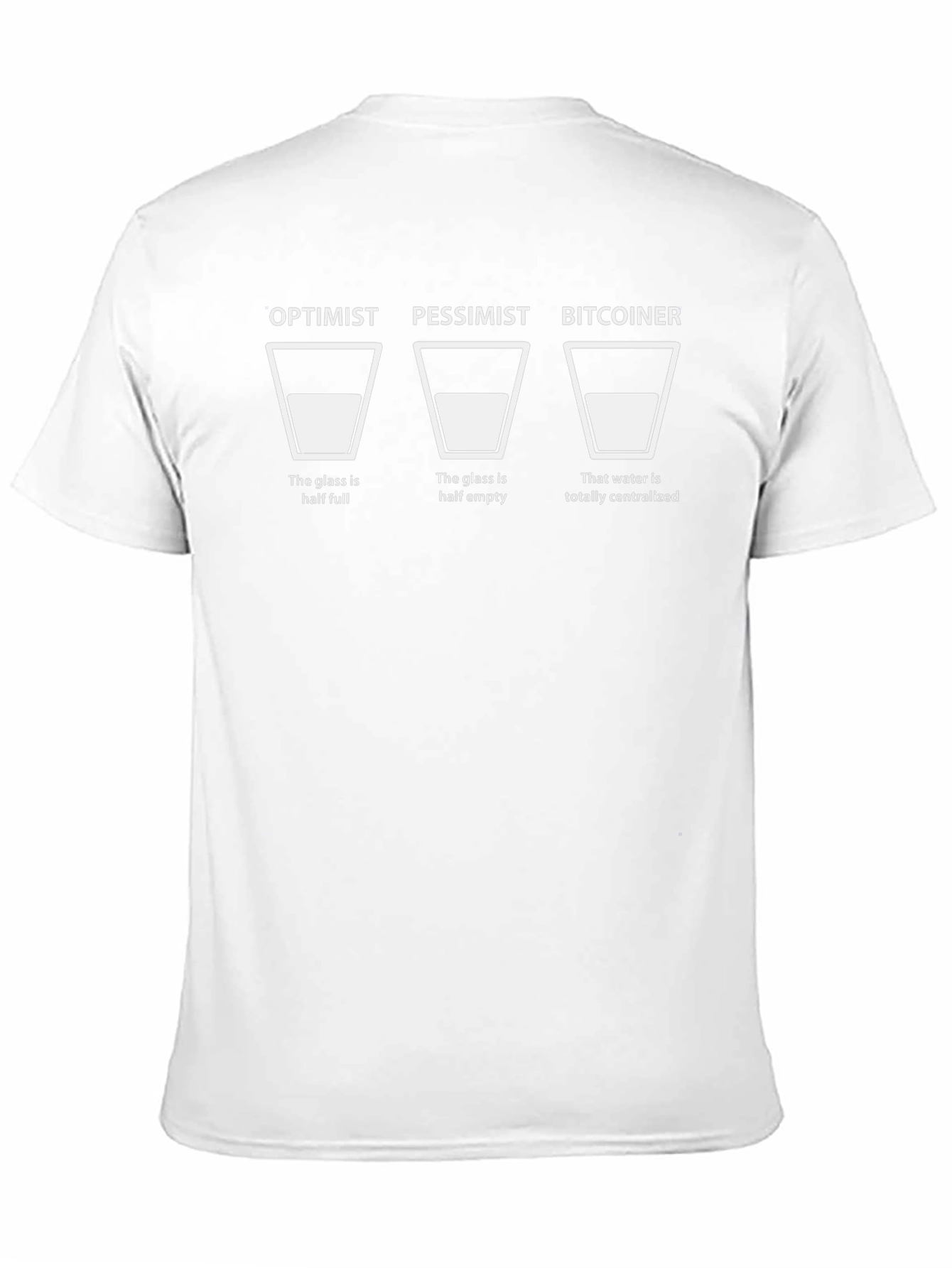 Camiseta Bitcoin Optimista Pesimista Divertida