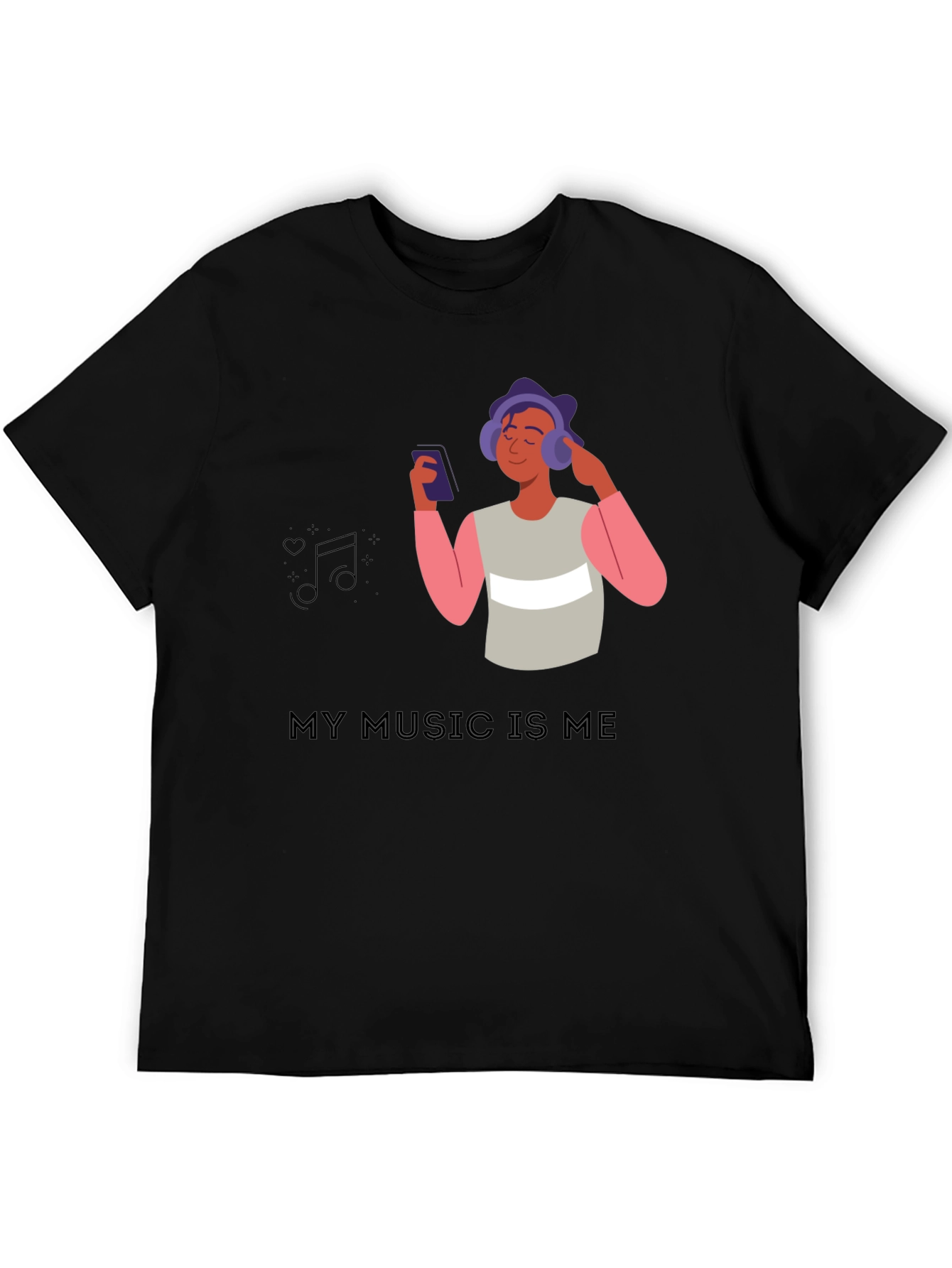 Camiseta Negra My Music Is Me