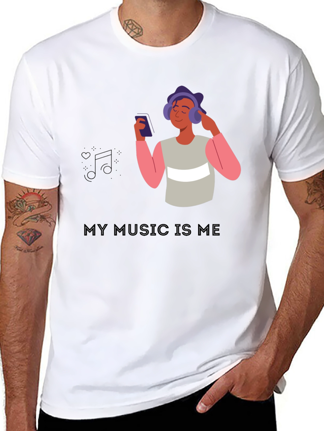 Camiseta Negra My Music Is Me