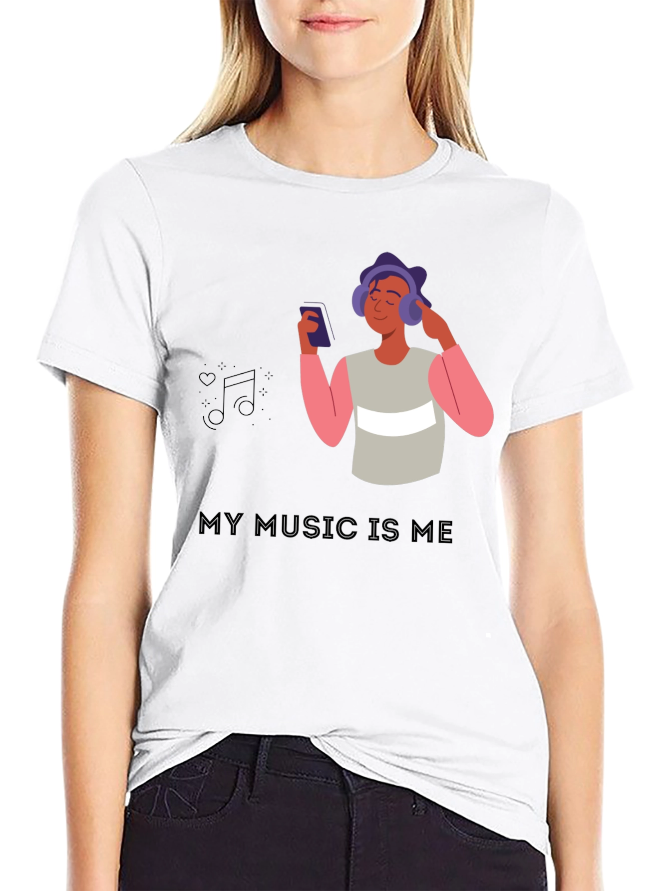 Camiseta Negra My Music Is Me