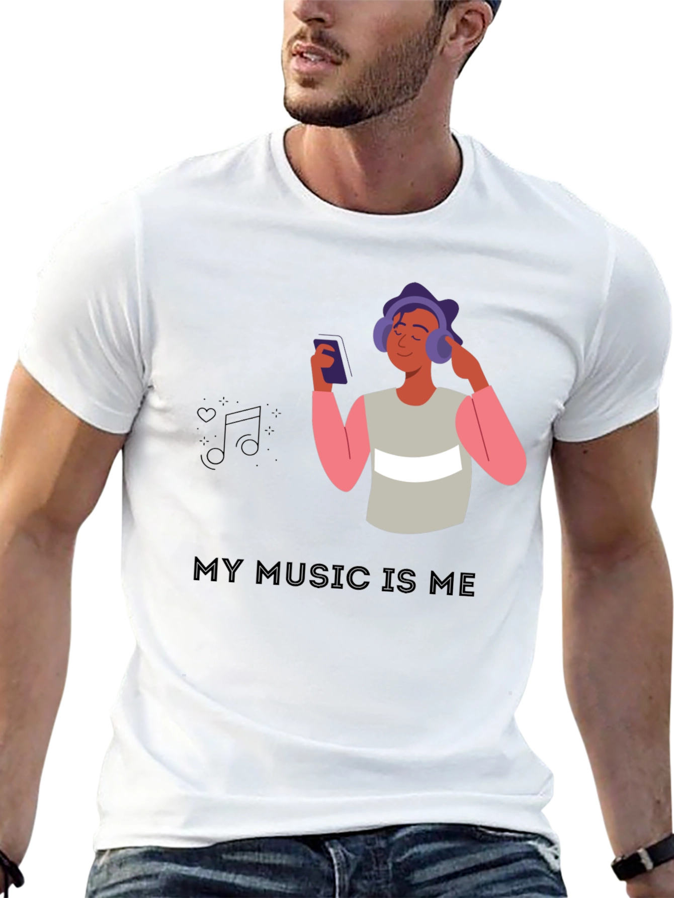 Camiseta Negra My Music Is Me