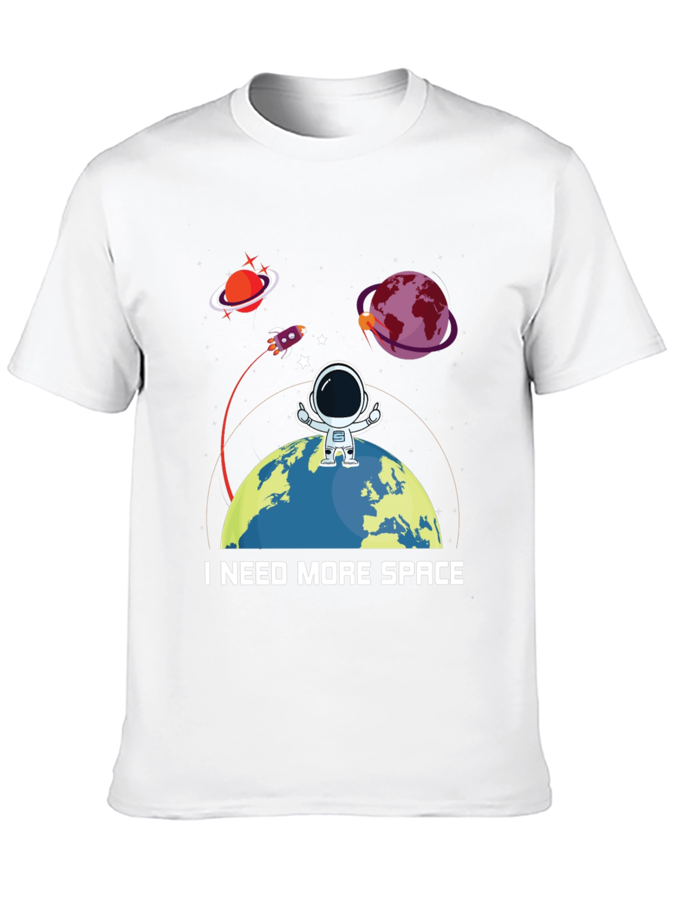 Camiseta Necesito Más Espacio - Diseño Espacial