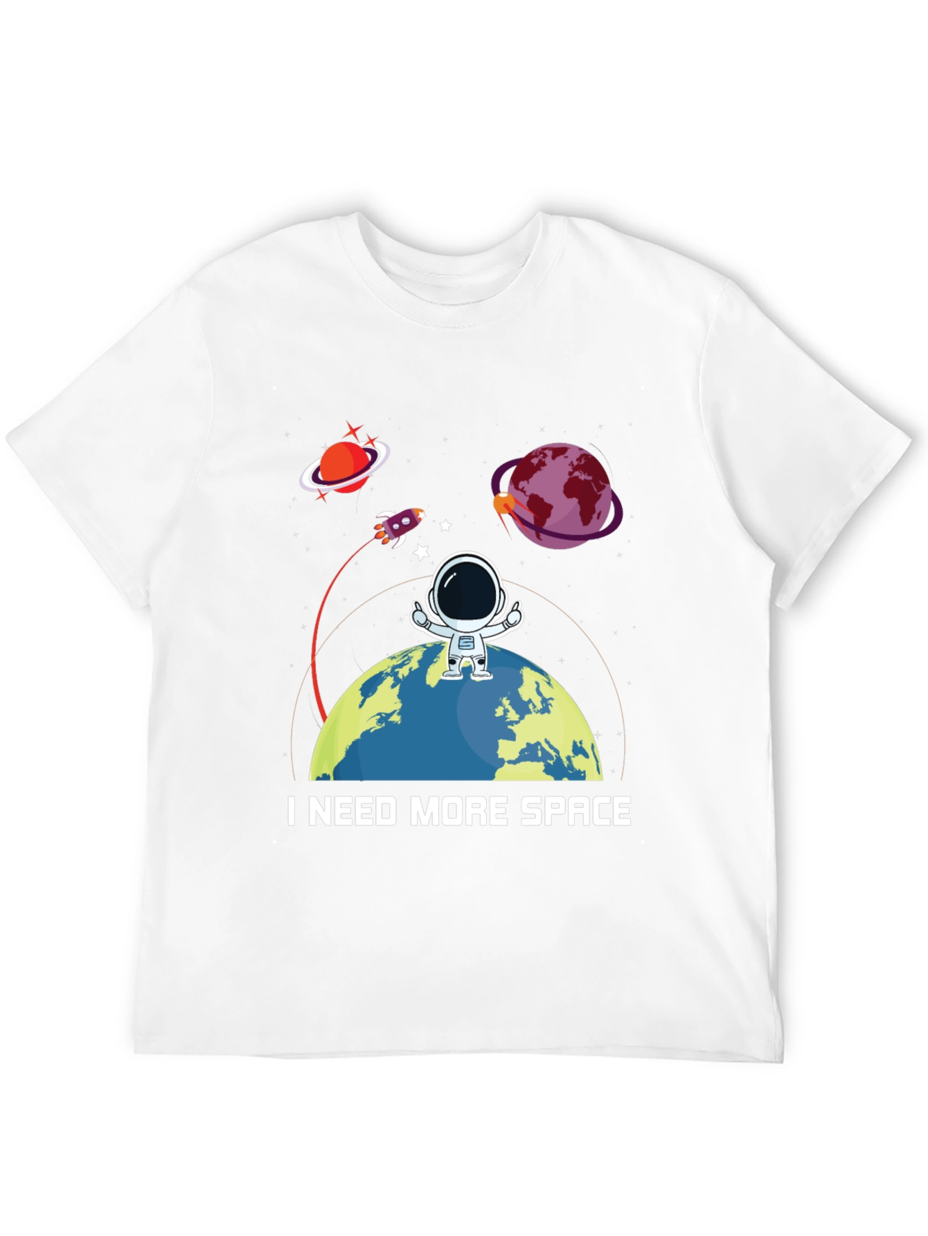 Camiseta Necesito Más Espacio - Diseño Espacial