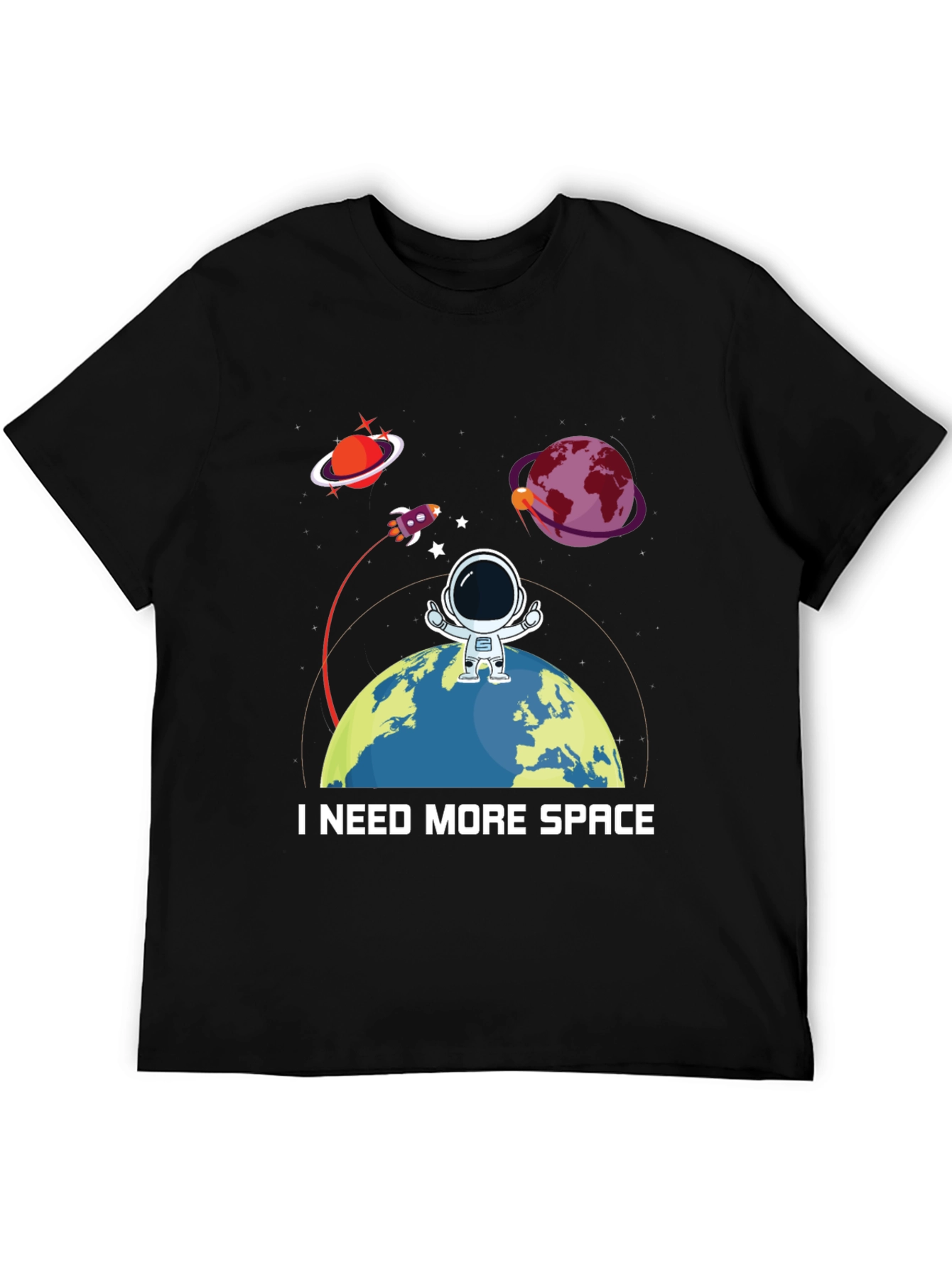 Camiseta Necesito Más Espacio - Diseño Espacial