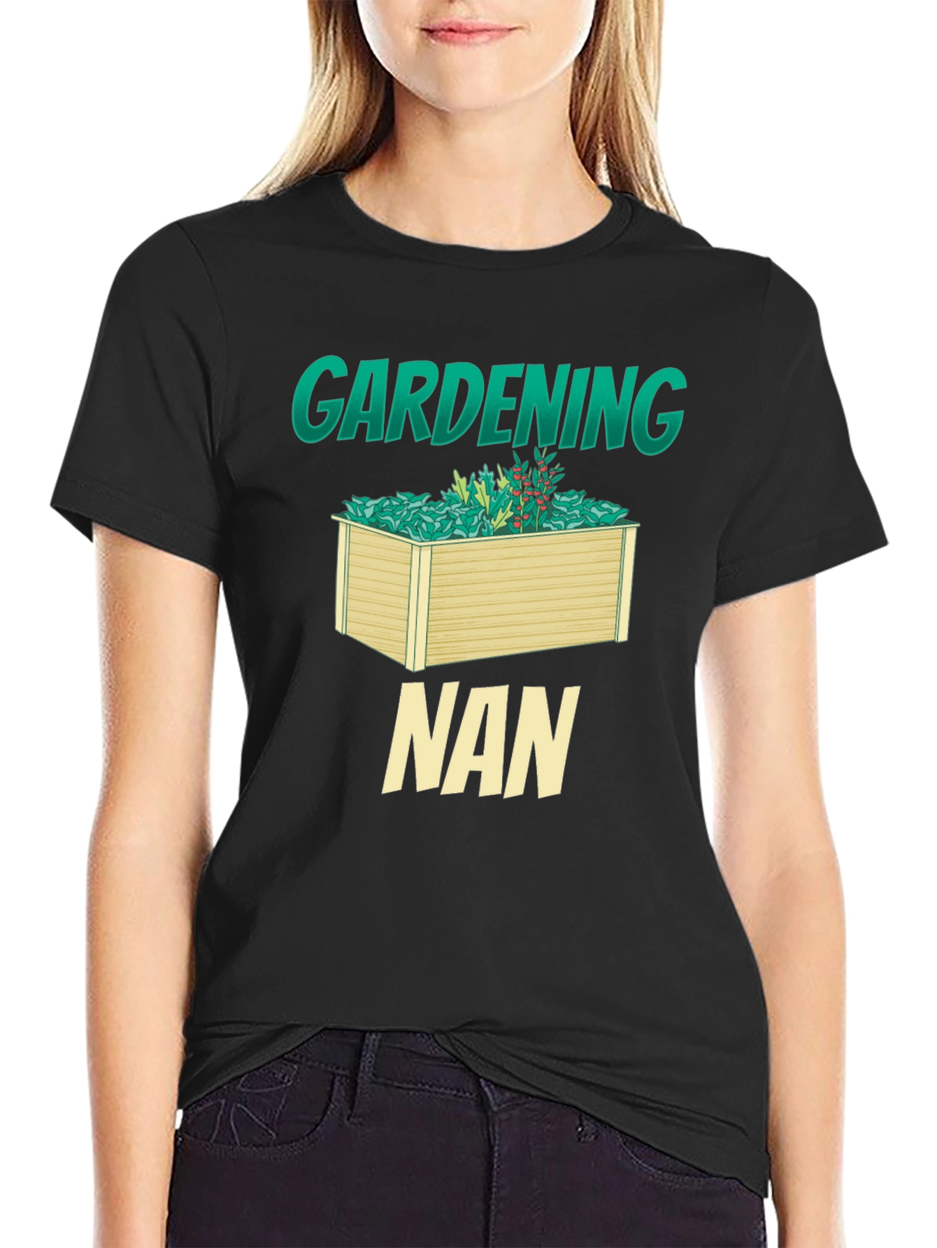 Camiseta Negra Jardinería Nan