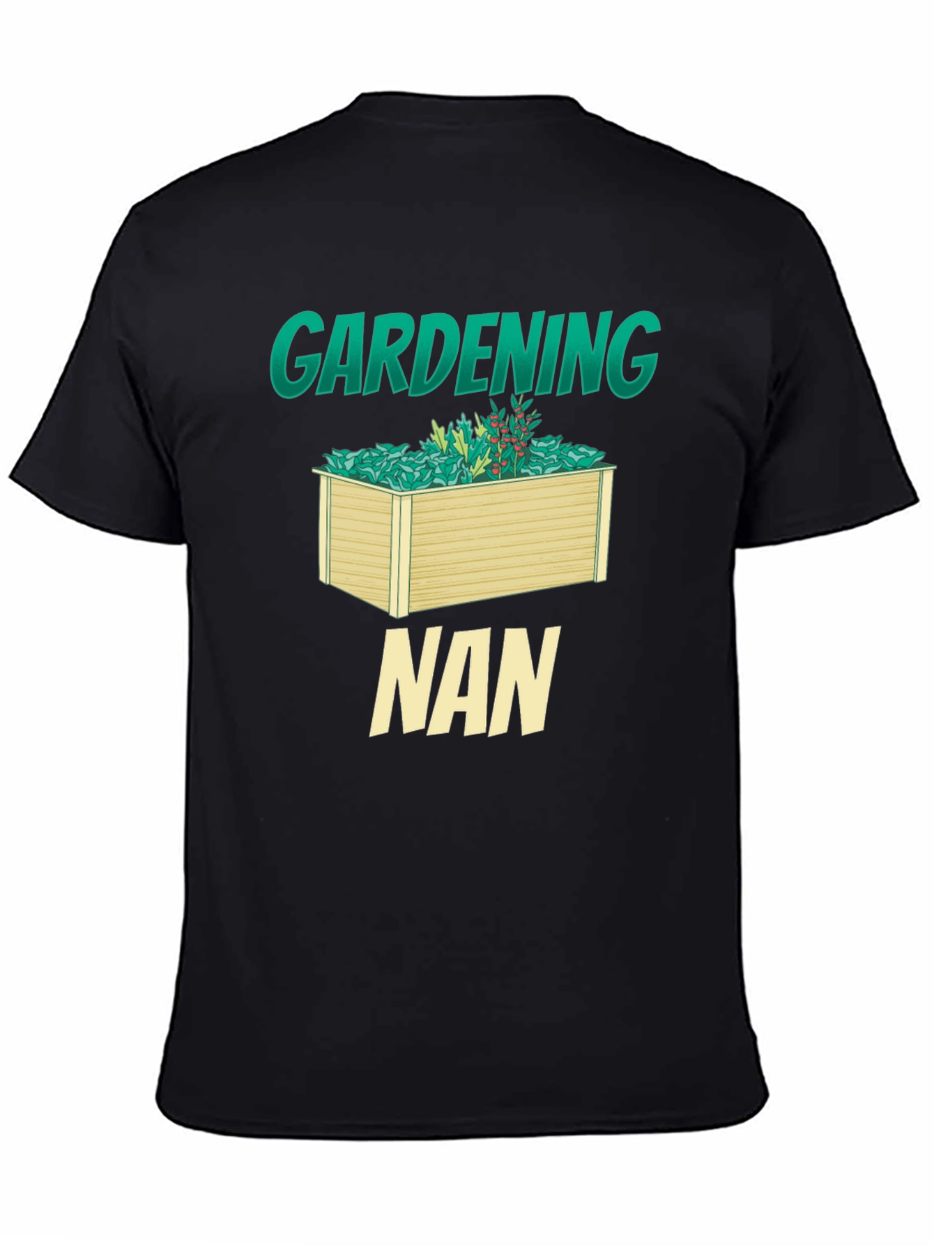 Camiseta Negra Jardinería Nan