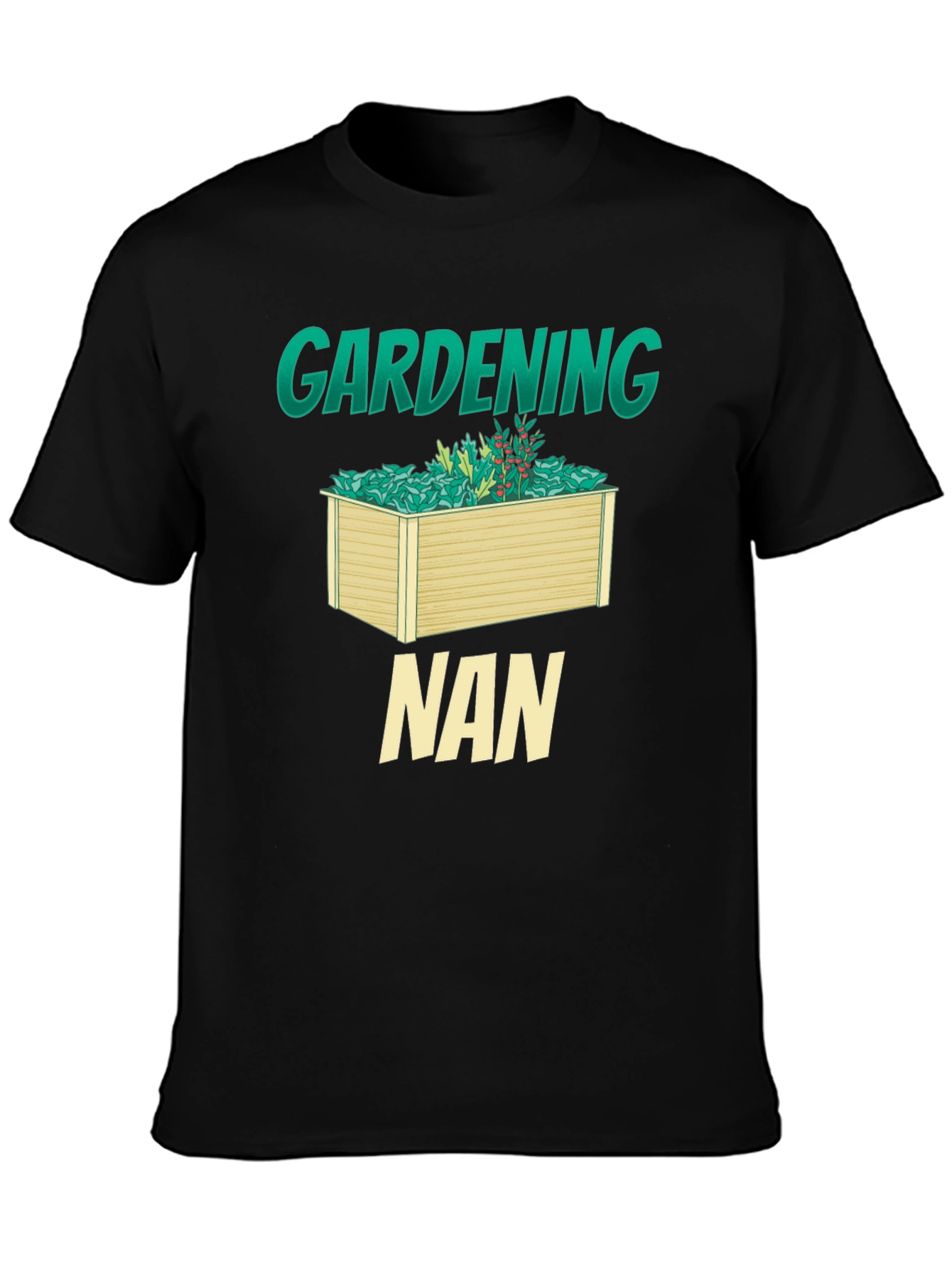 Camiseta Negra Jardinería Nan