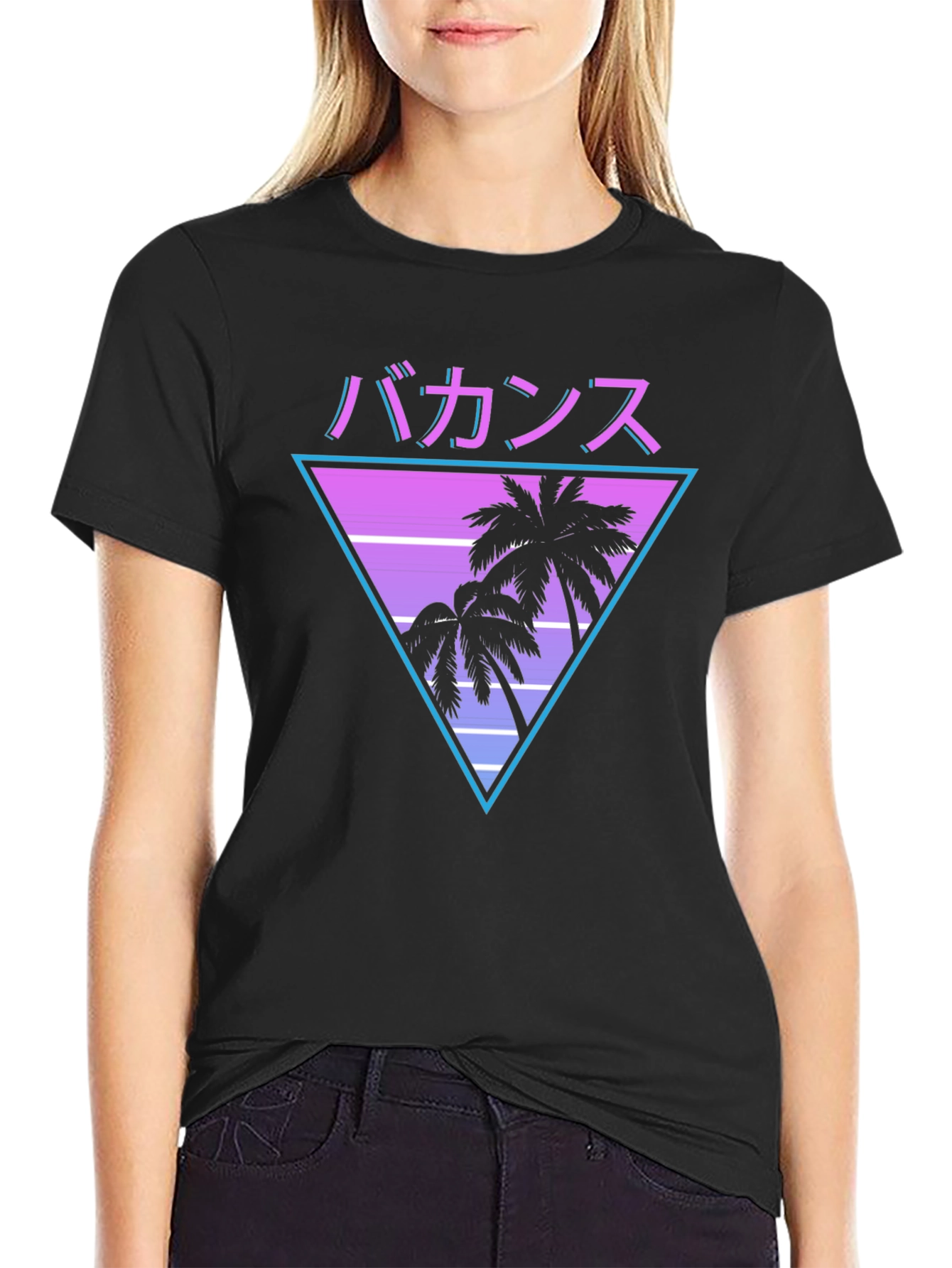 Camiseta Vacaciones Estilo Retro Japonés