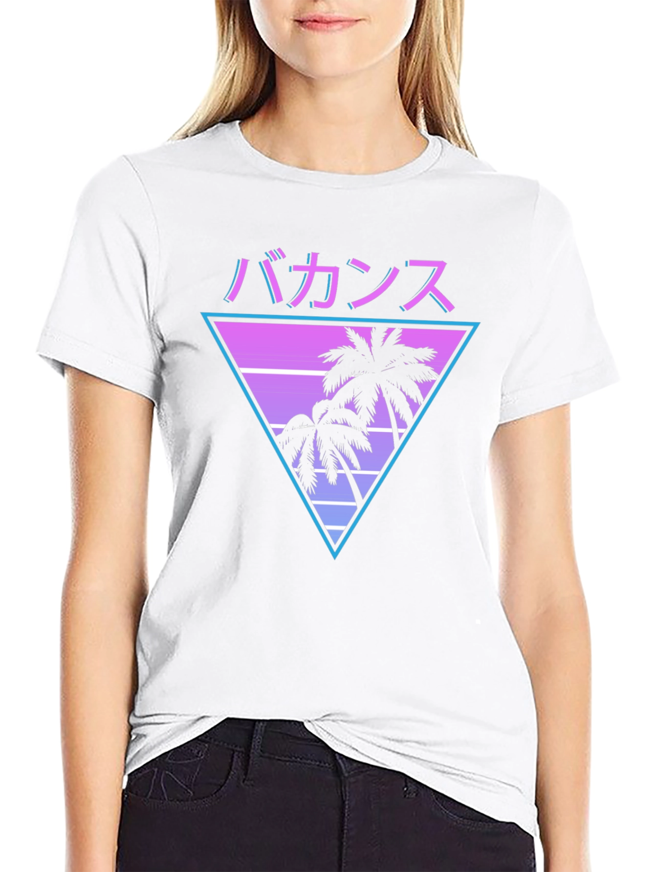 Camiseta Vacaciones Estilo Retro Japonés