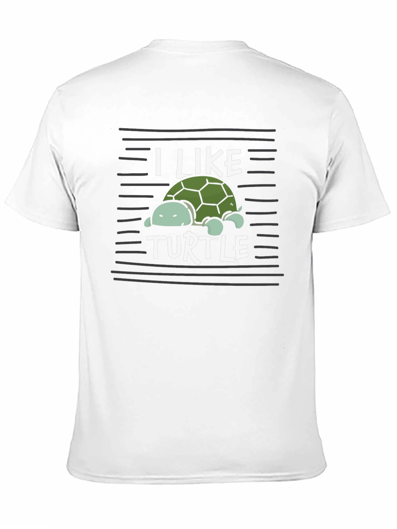 Camiseta Negra Me Gustan las Tortugas