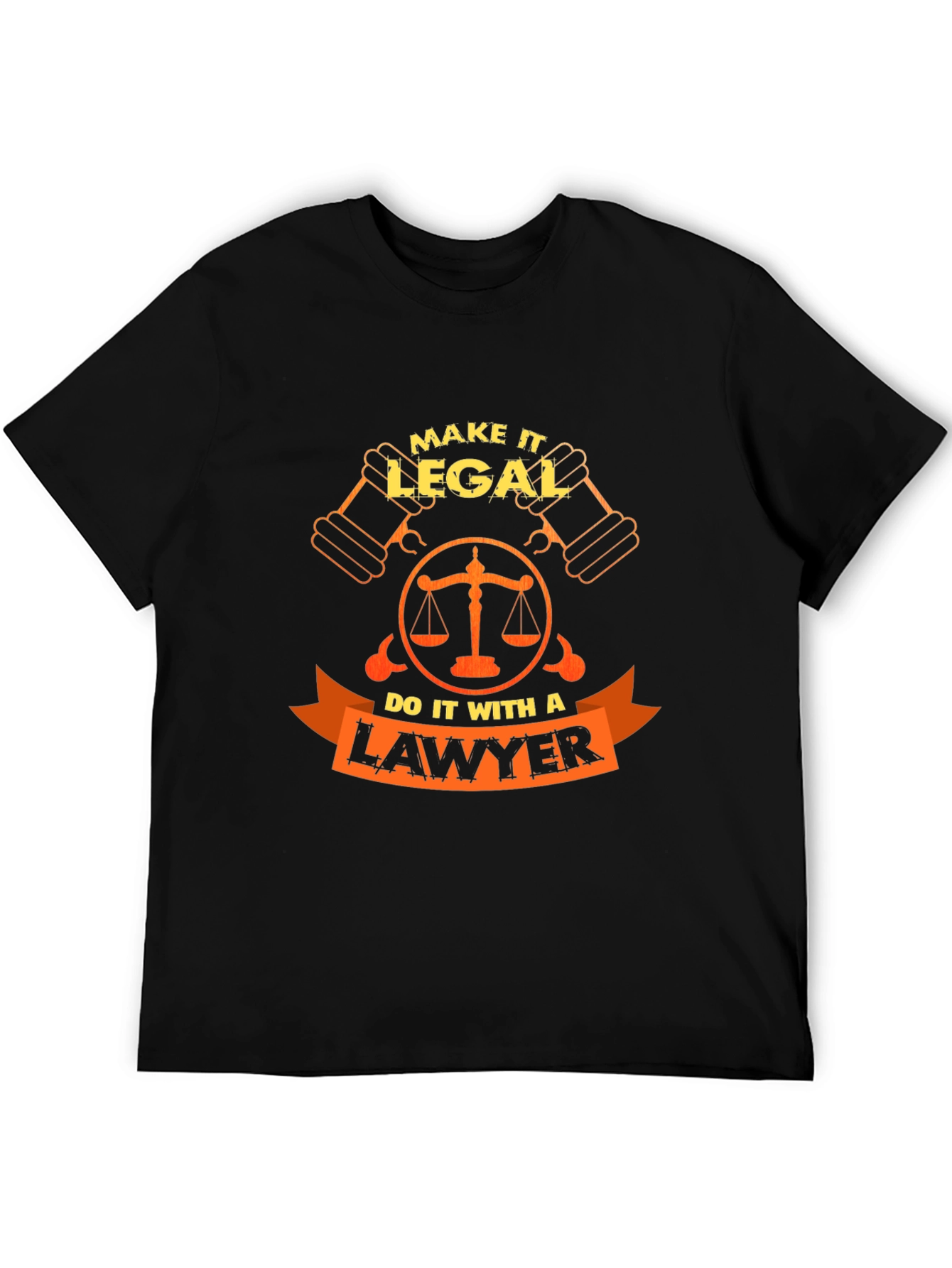 Camiseta Negra Abogado - Hazlo Legal