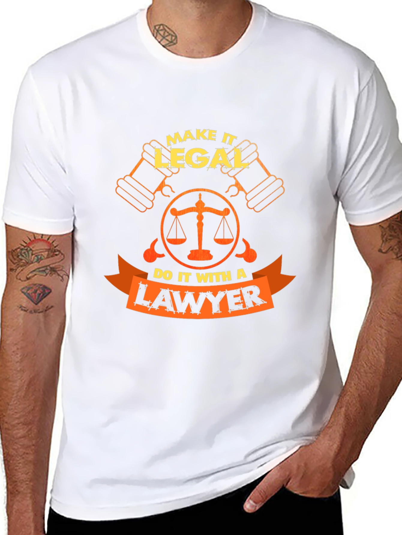 Camiseta Negra Abogado - Hazlo Legal