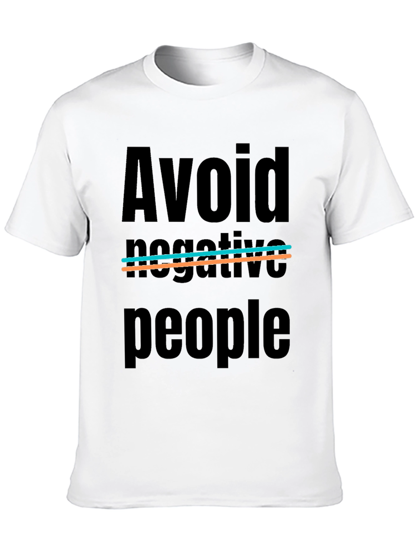 Camiseta Negra: Evita Gente Negativa