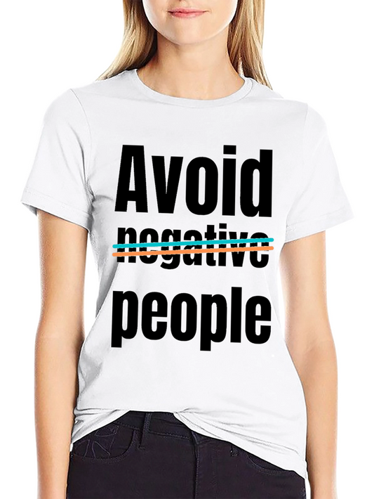 Camiseta Negra: Evita Gente Negativa