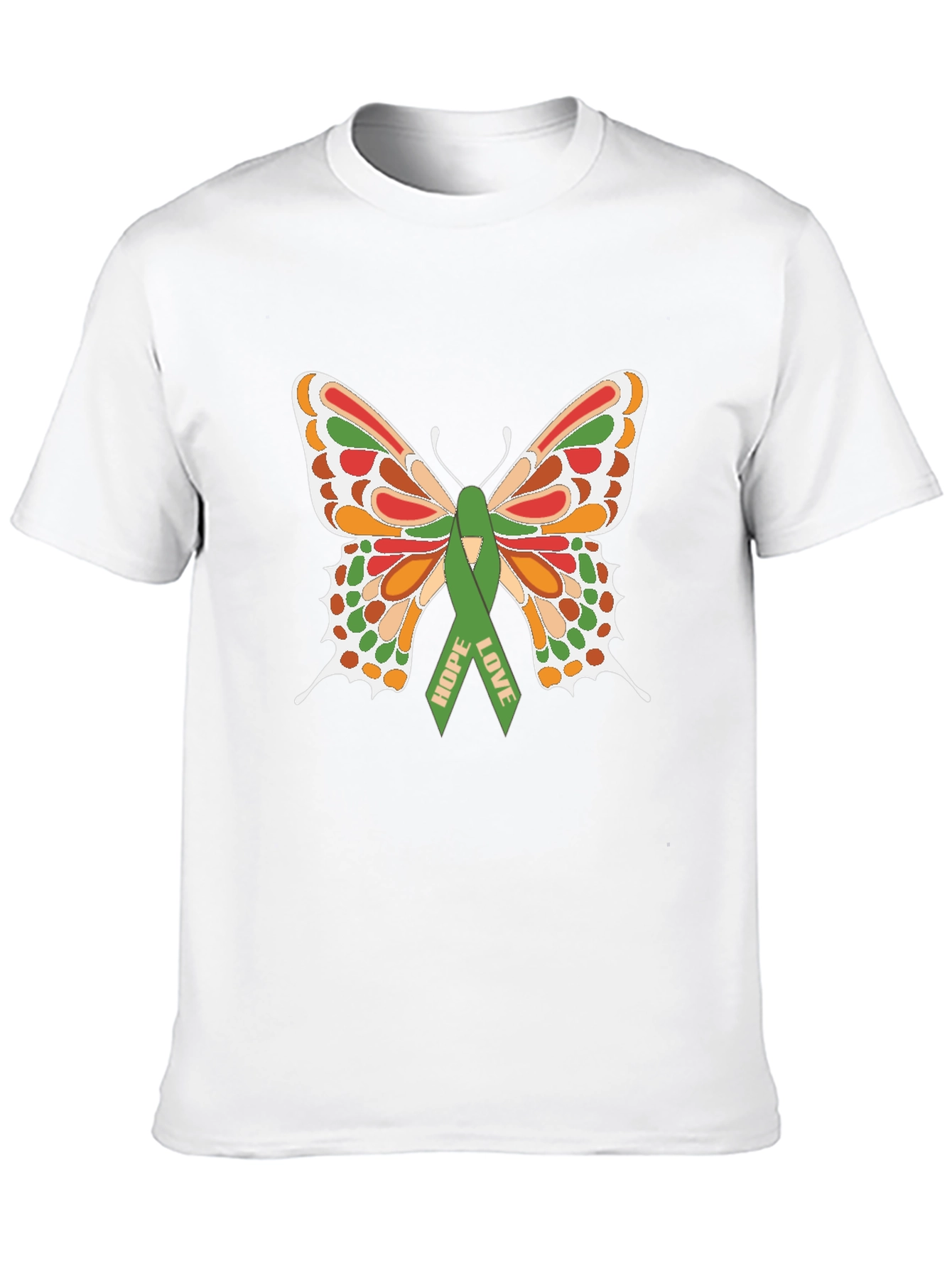 Camiseta Negra con Mariposa de Esperanza y Amor