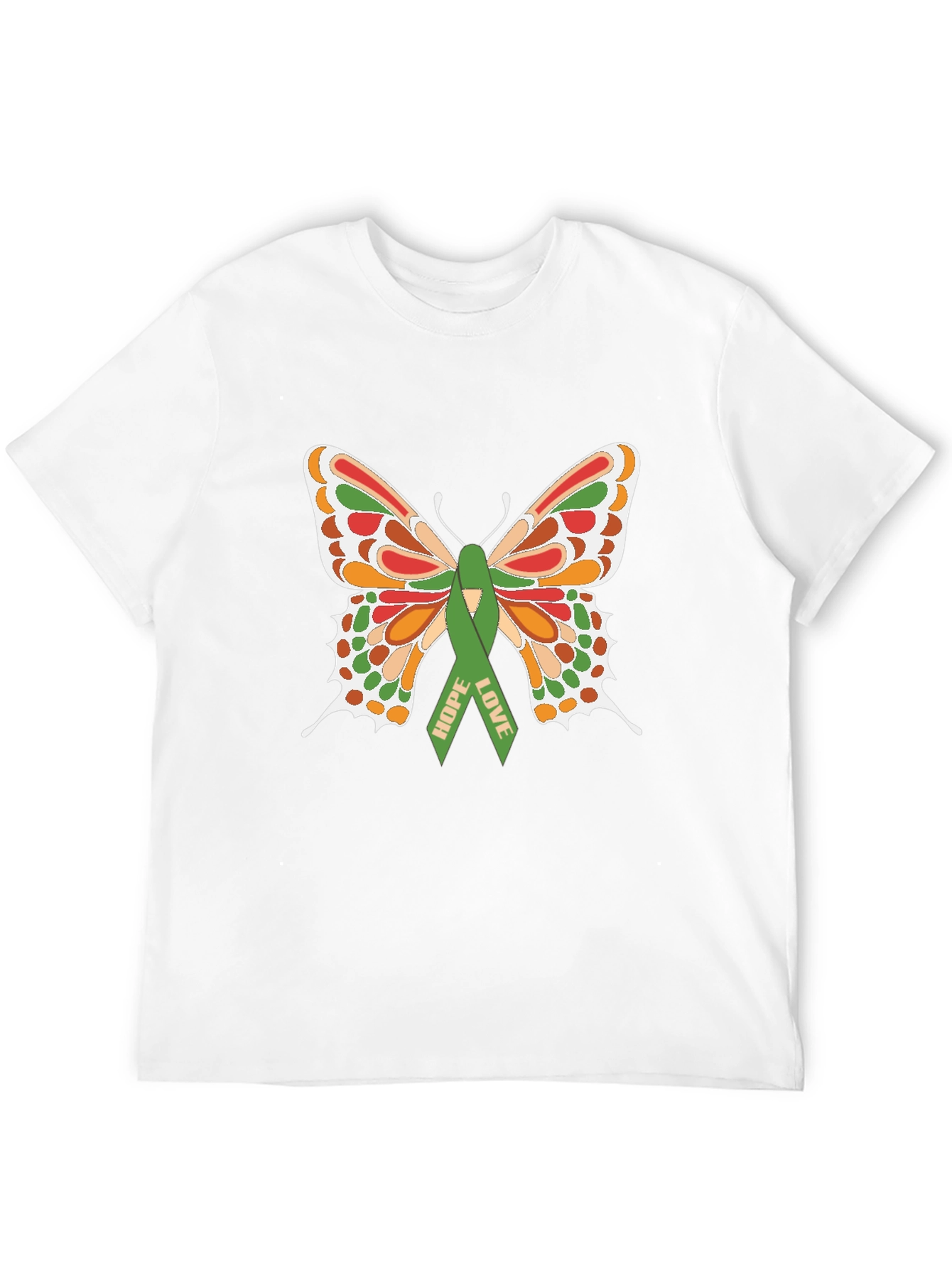 Camiseta Negra con Mariposa de Esperanza y Amor