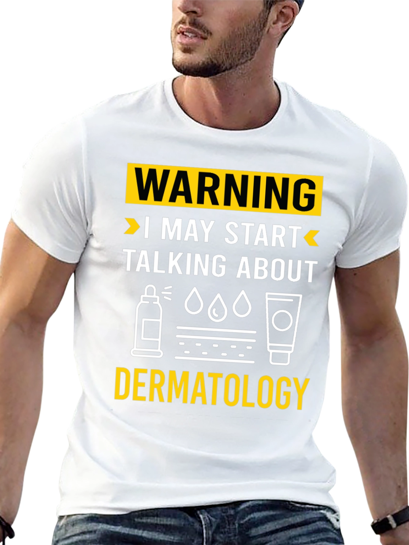 Camiseta Negra con Diseño Dermatología