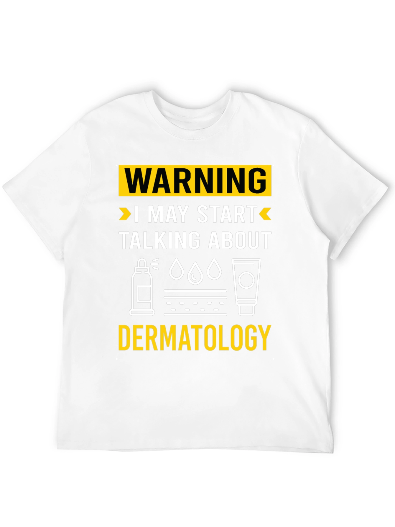 Camiseta Negra con Diseño Dermatología