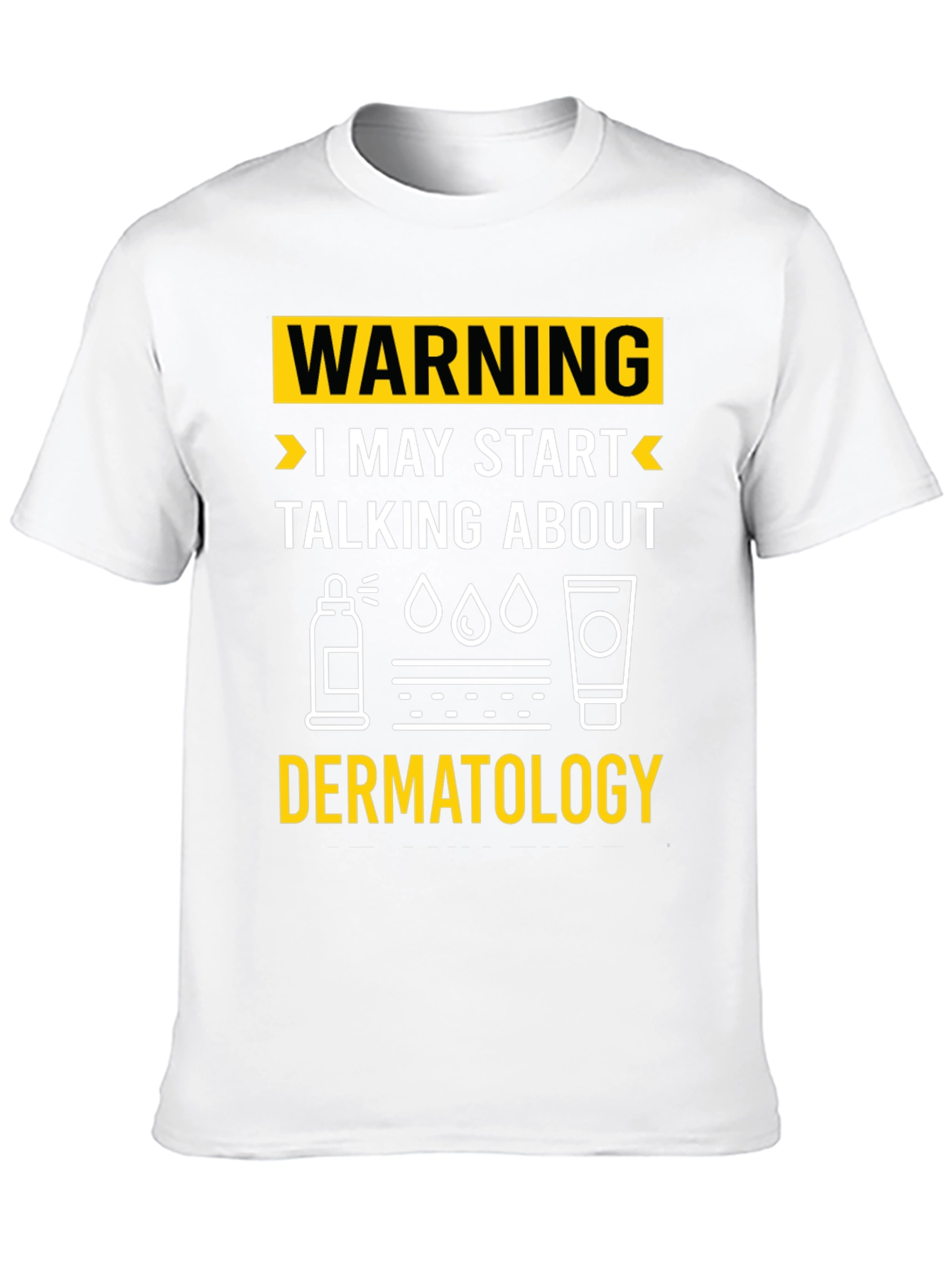 Camiseta Negra con Diseño Dermatología