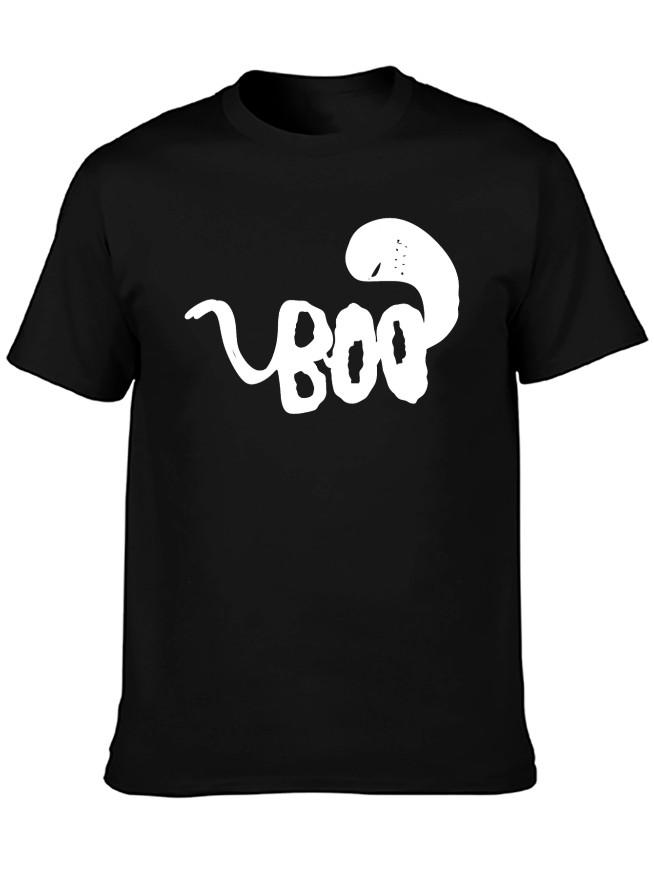 Camiseta Negra BOO Fantasma Divertida